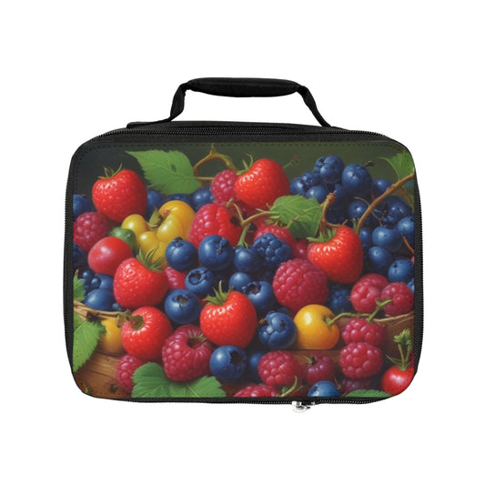 Vibrant Fruit Lunch Bag - Insulated Cooler for School and Work