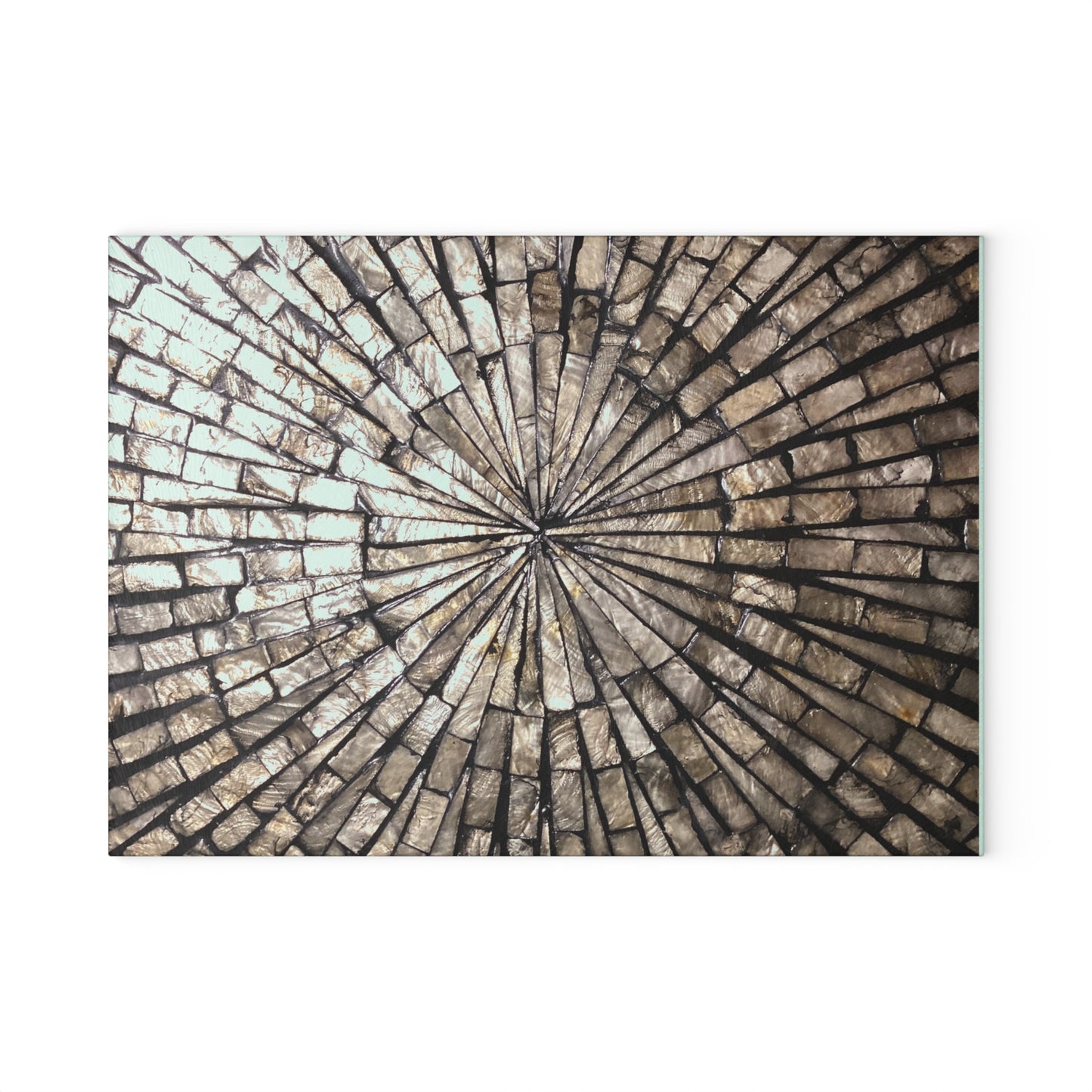 Rustic Stone Pattern Glass Cutting Board - Elegant Kitchen Essentials for Home Chefs