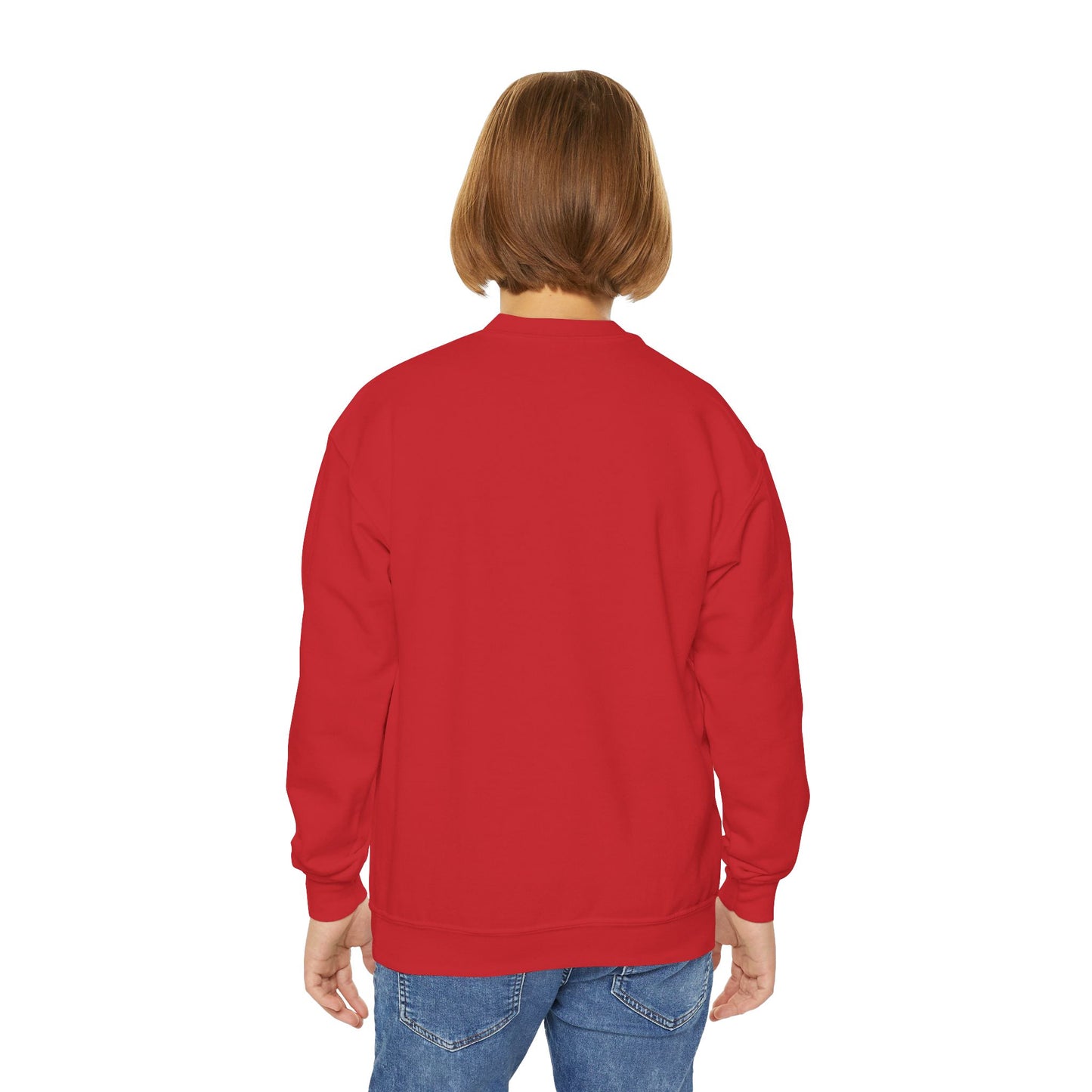 Rainbow Unicorn Youth Crewneck Sweatshirt - Magical Adventure Design