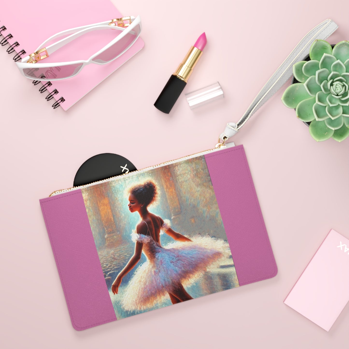 Elegant Ballerina Clutch Bag - Stylish Pouch for Dance Lovers