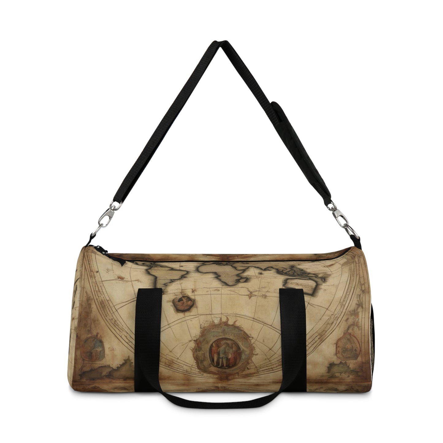 Vintage World Map Duffel Bag - Travel Companion for Adventurers