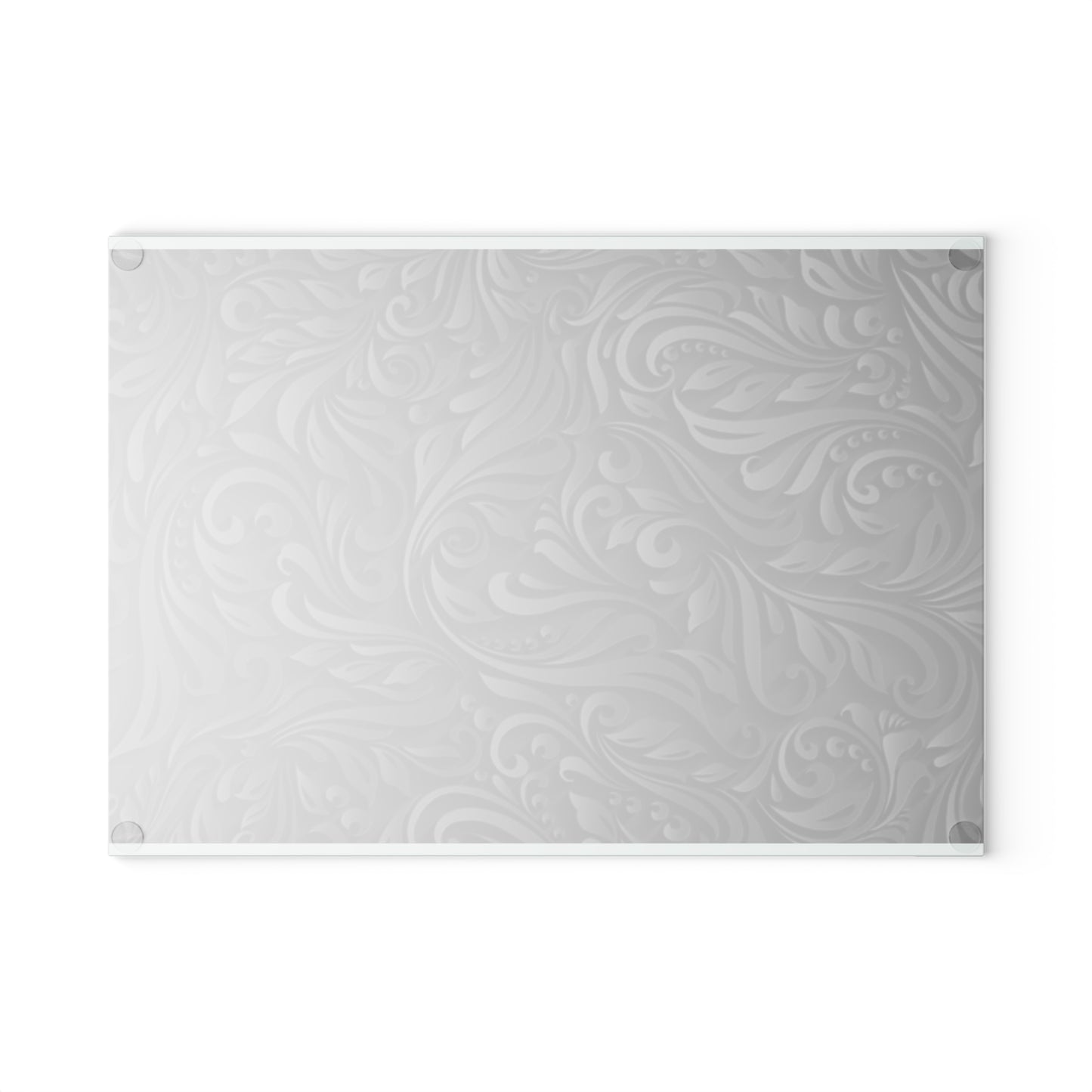 Elegant Floral Engraved Glass Cutting Board – Perfect Gift for Home Chefs & Entertainers