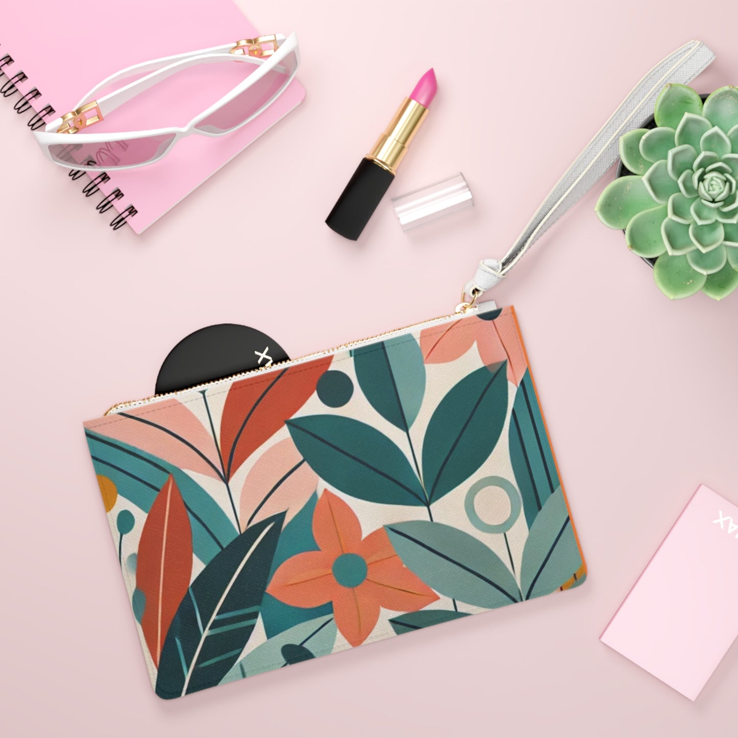 Botanical Print Clutch Bag | Stylish Floral Design for Everyday Use