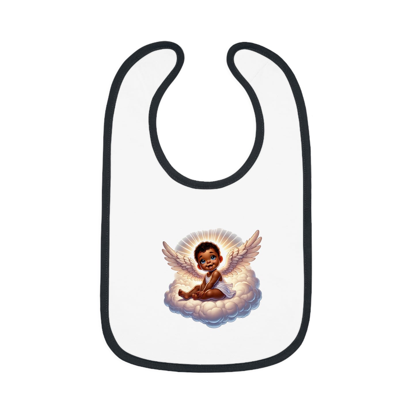 Baby Contrast Trim Jersey Bib