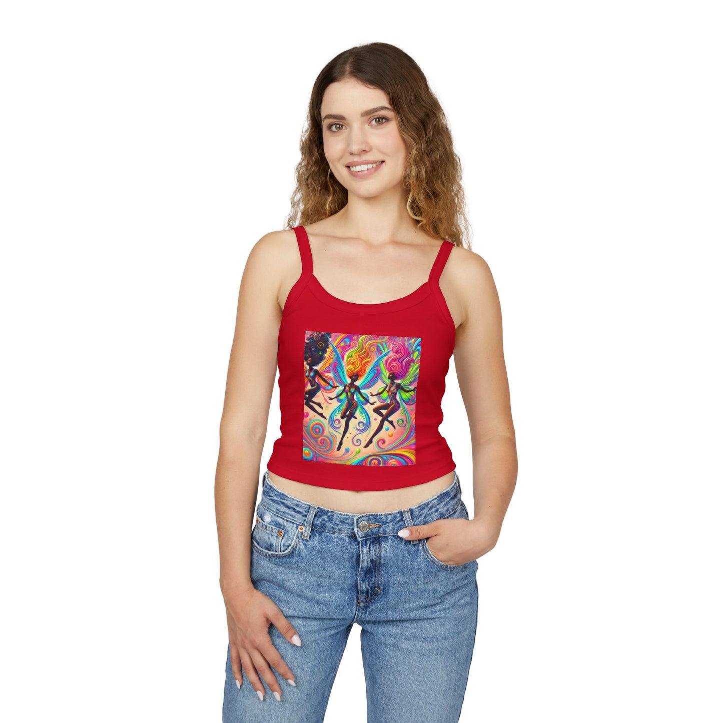 Colorful Bohemian Women's Spaghetti Strap Tank Top - Perfect for Festivals & Summer Vibes