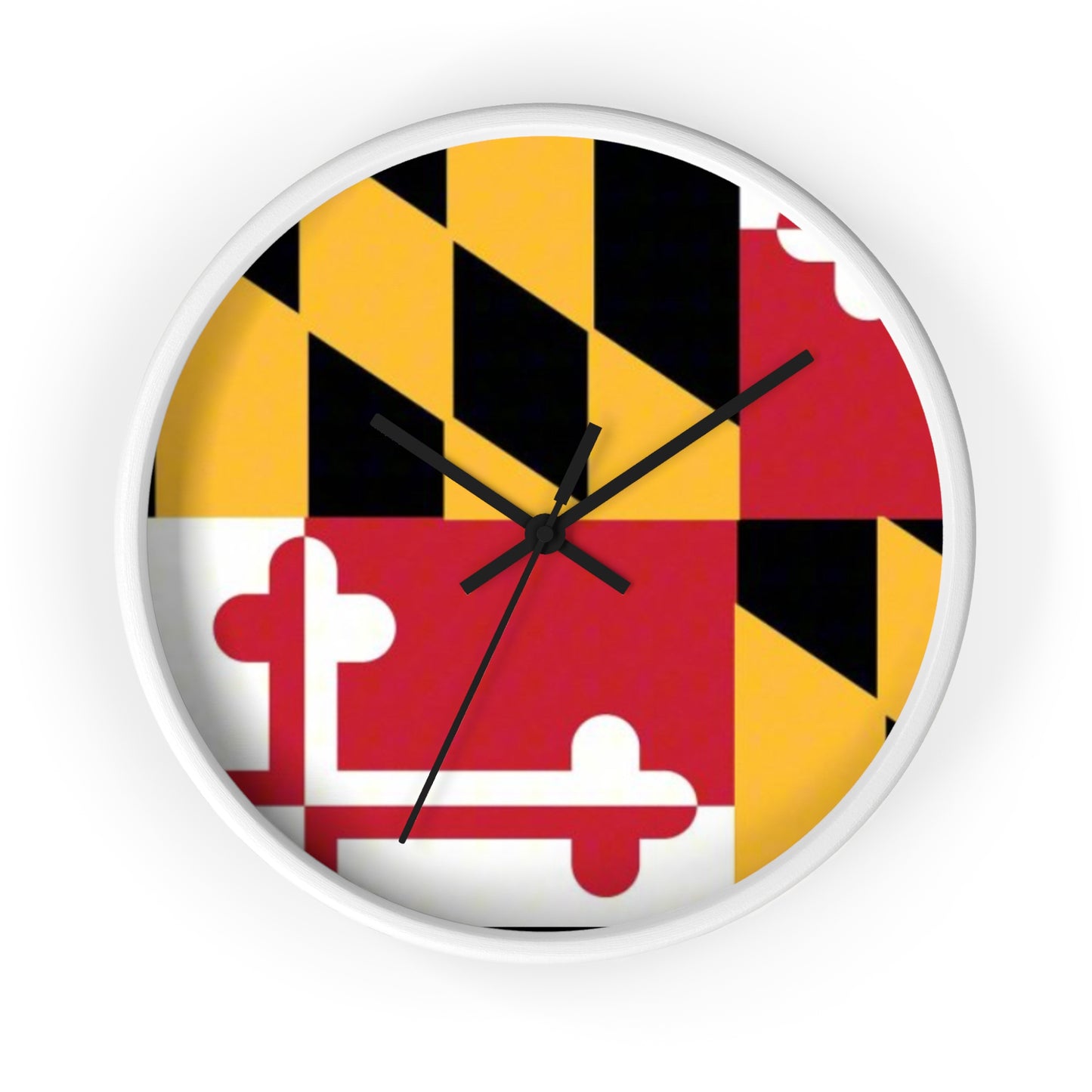 Maryland Flag Wall Clock - Vibrant Timepiece for Home Decor and Gift
