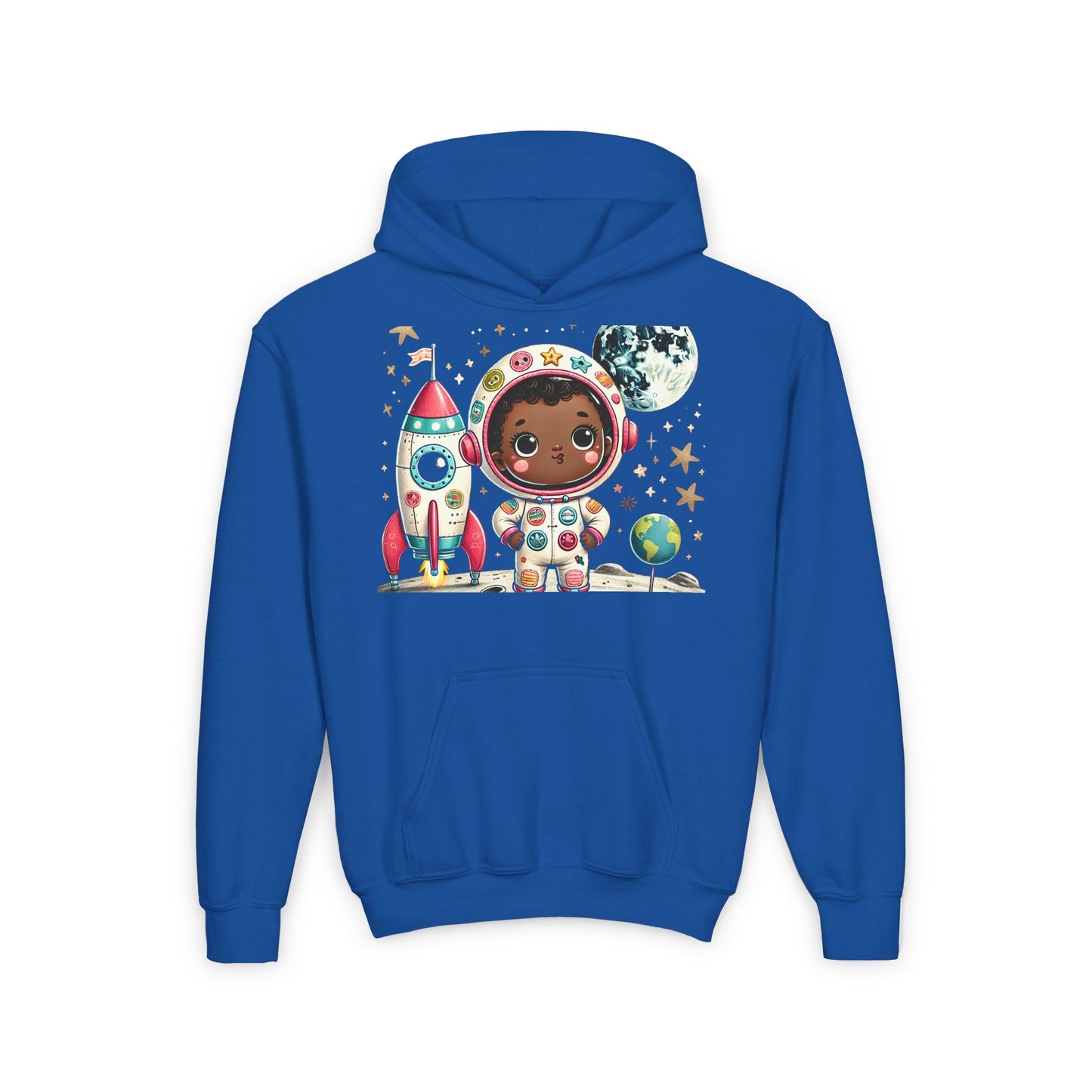 Youth Astronaut Adventure Hoodie - Fun Space Design