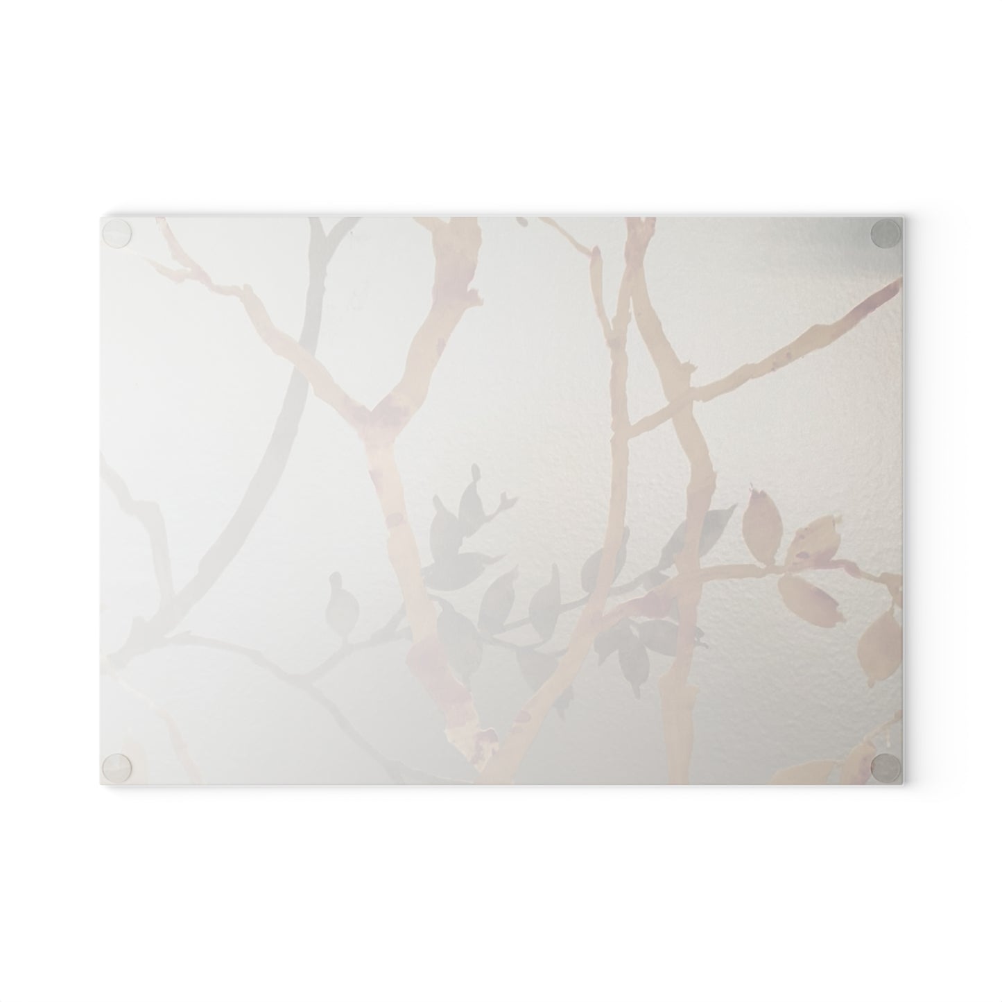 Elegant Nature-Inspired Glass Cutting Board - Perfect for Home Chefs & Gift Giving