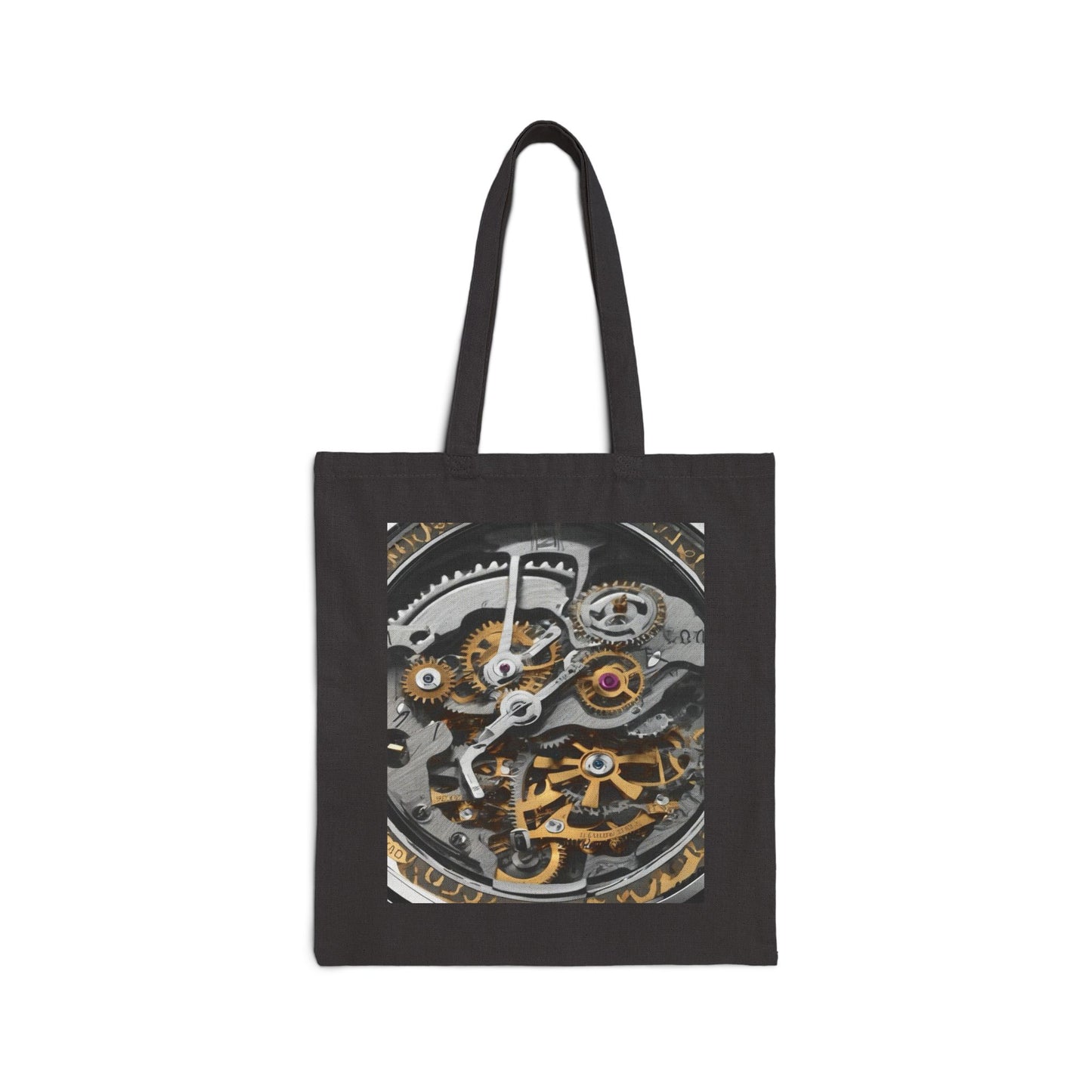 Mechanics Inspired Cotton Canvas Tote Bag - Stylish & Functional for Everyday Use