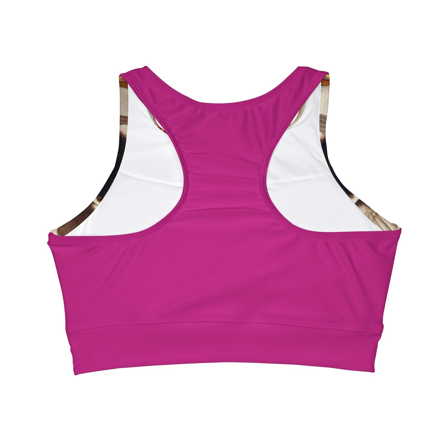 High Neck Crop Bikini Top (AOP)