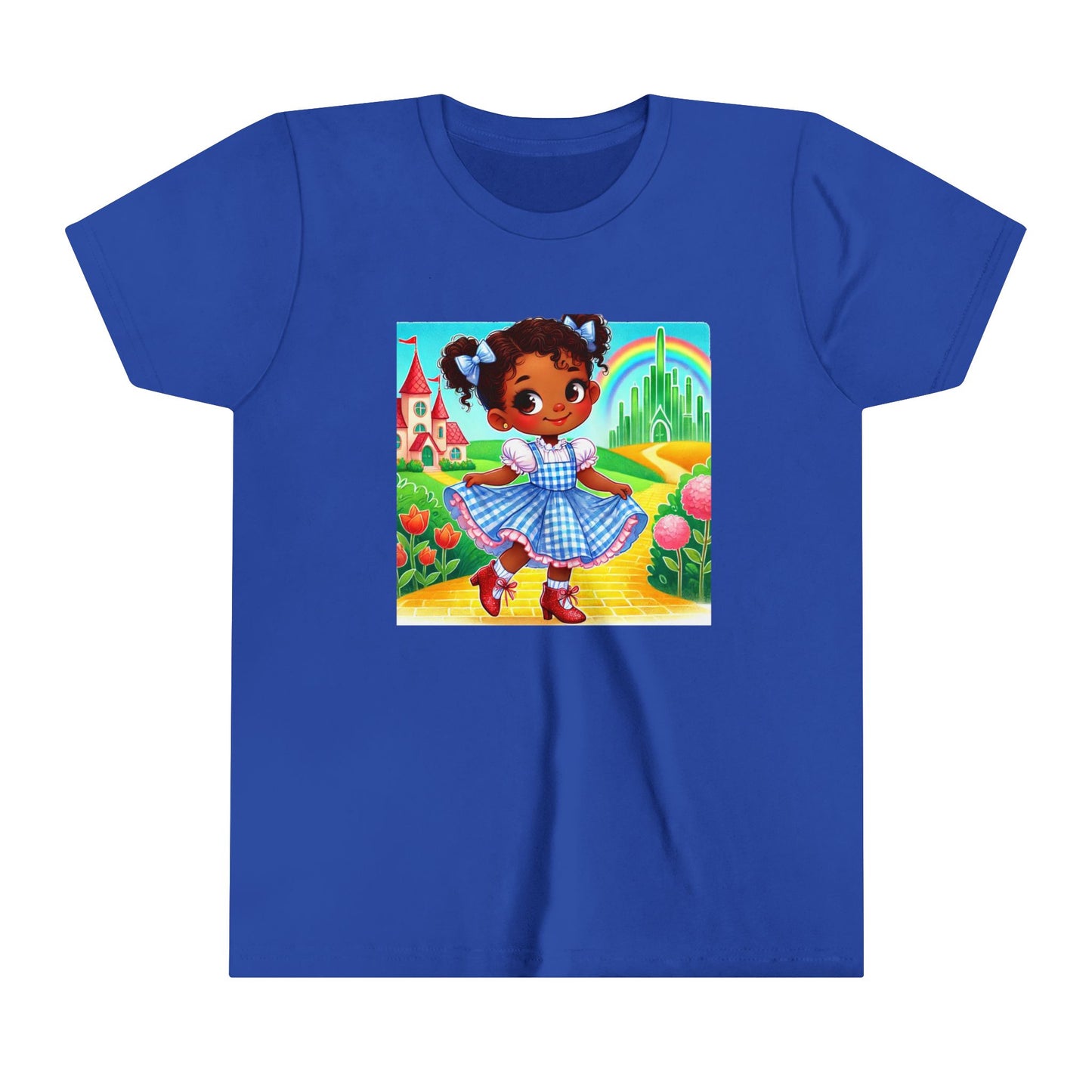 Whimsical Youth Tee with Colorful Dorothy Design