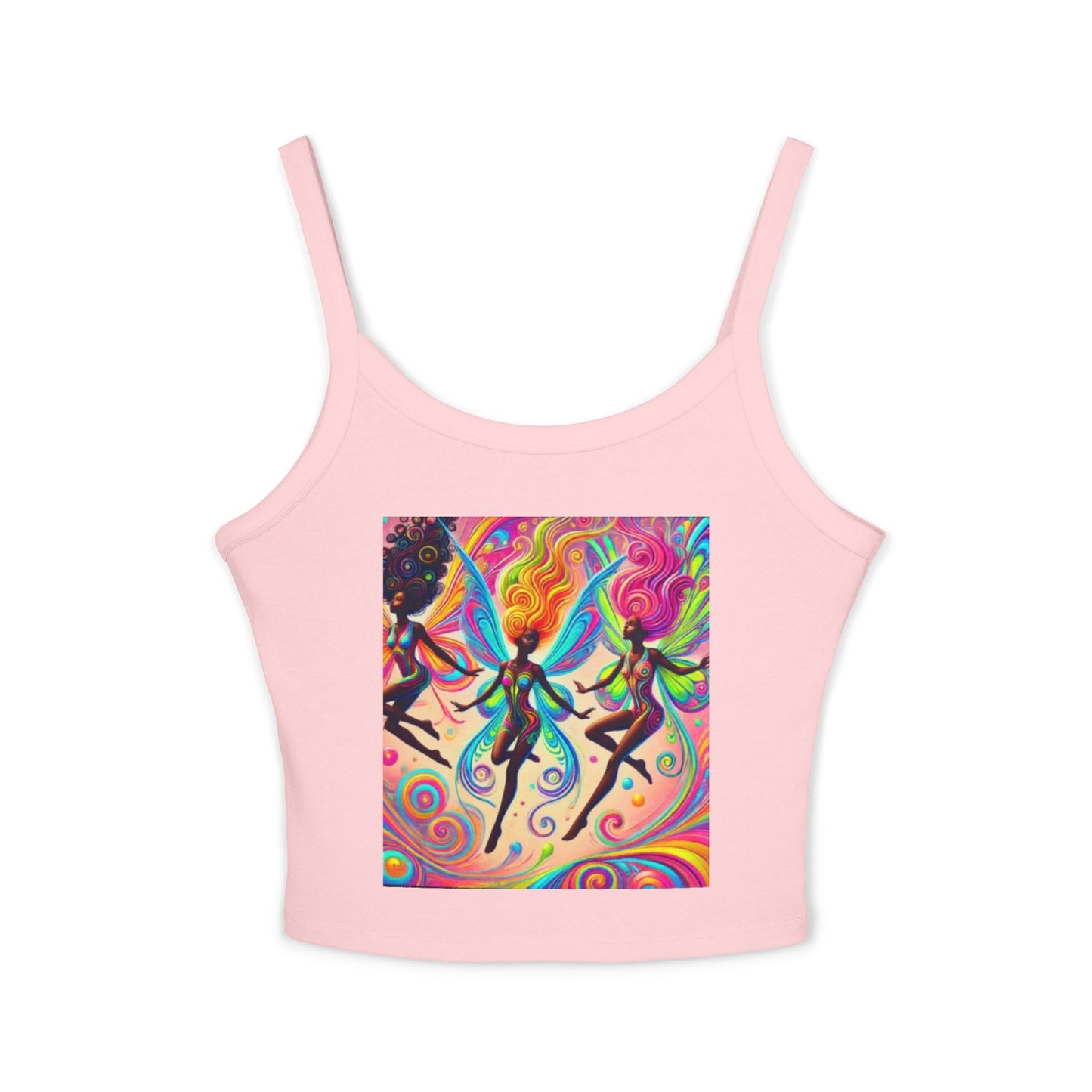 Colorful Bohemian Women's Spaghetti Strap Tank Top - Perfect for Festivals & Summer Vibes