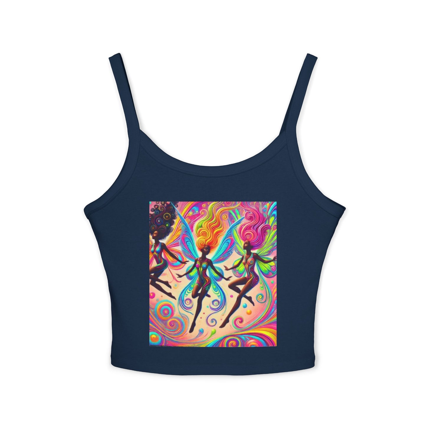 Colorful Bohemian Women's Spaghetti Strap Tank Top - Perfect for Festivals & Summer Vibes