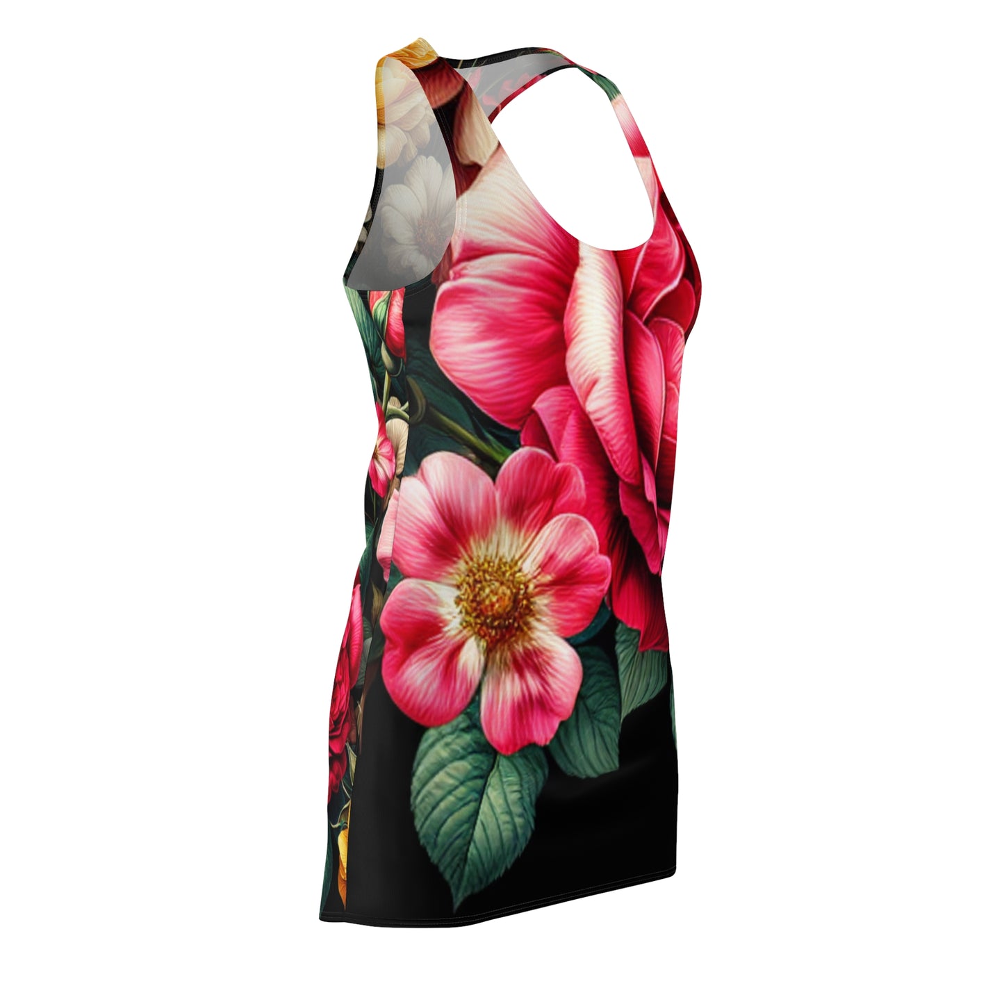 Floral Elegance Racerback Dress - Perfect for Summer Events & Weddings