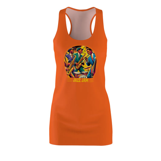 Vibrant Jazz-Inspired Racerback Dress for Music Lovers