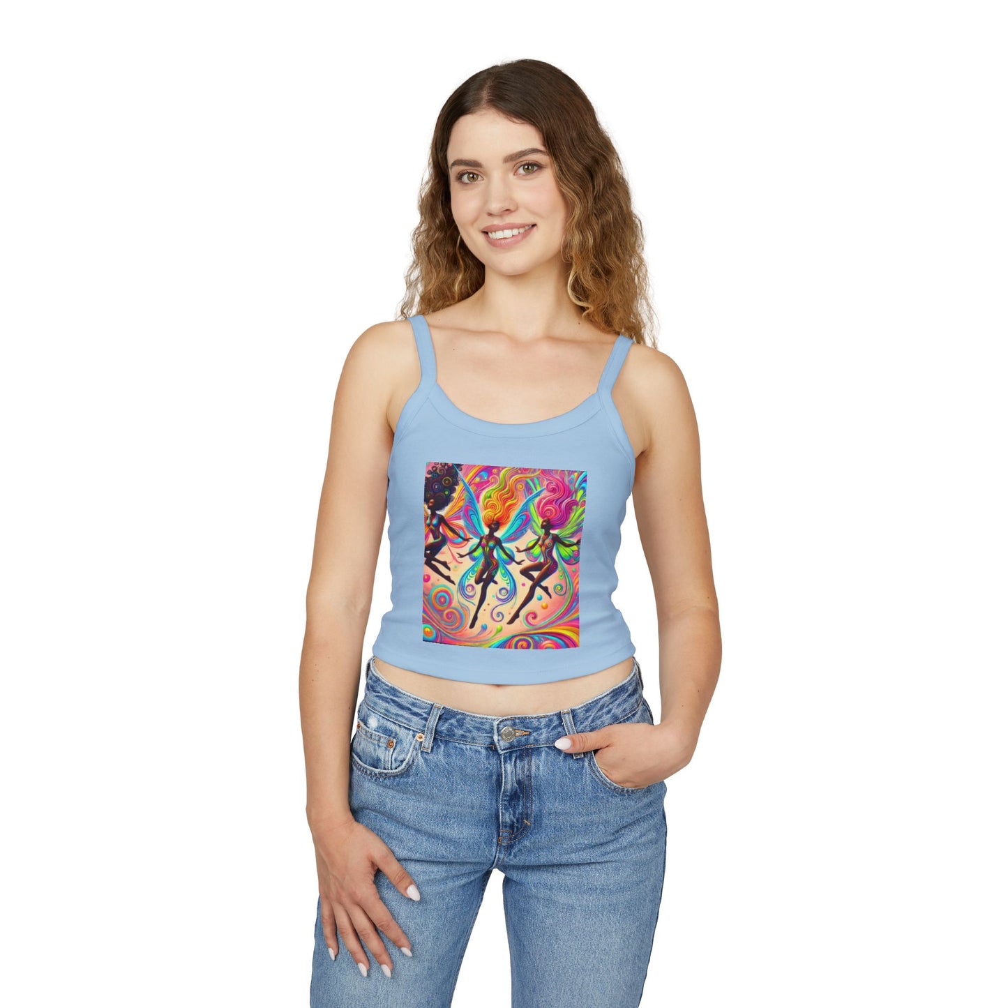 Colorful Bohemian Women's Spaghetti Strap Tank Top - Perfect for Festivals & Summer Vibes