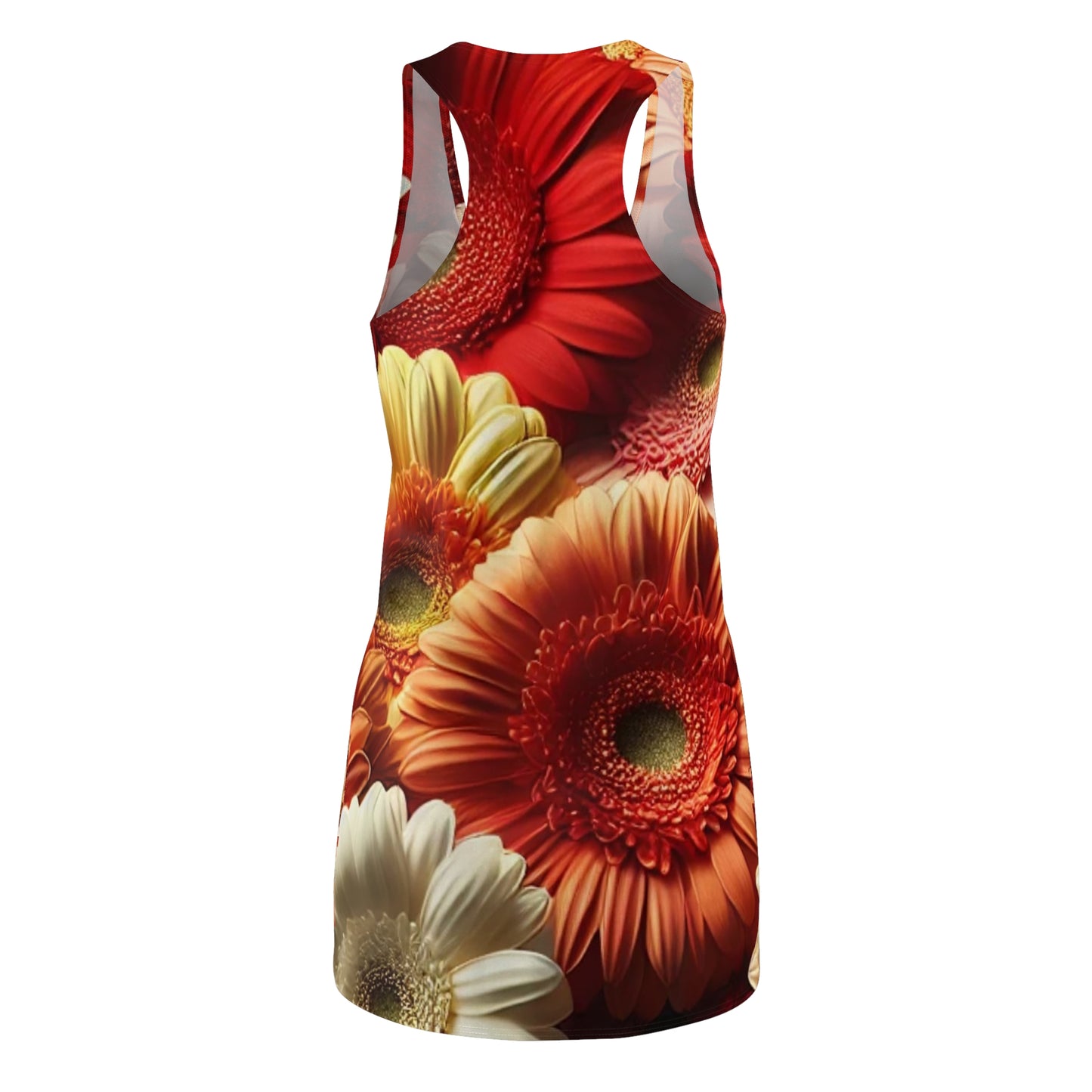 Vibrant Floral Racerback Dress for Women - Perfect for Summer Parties and Outdoor Events