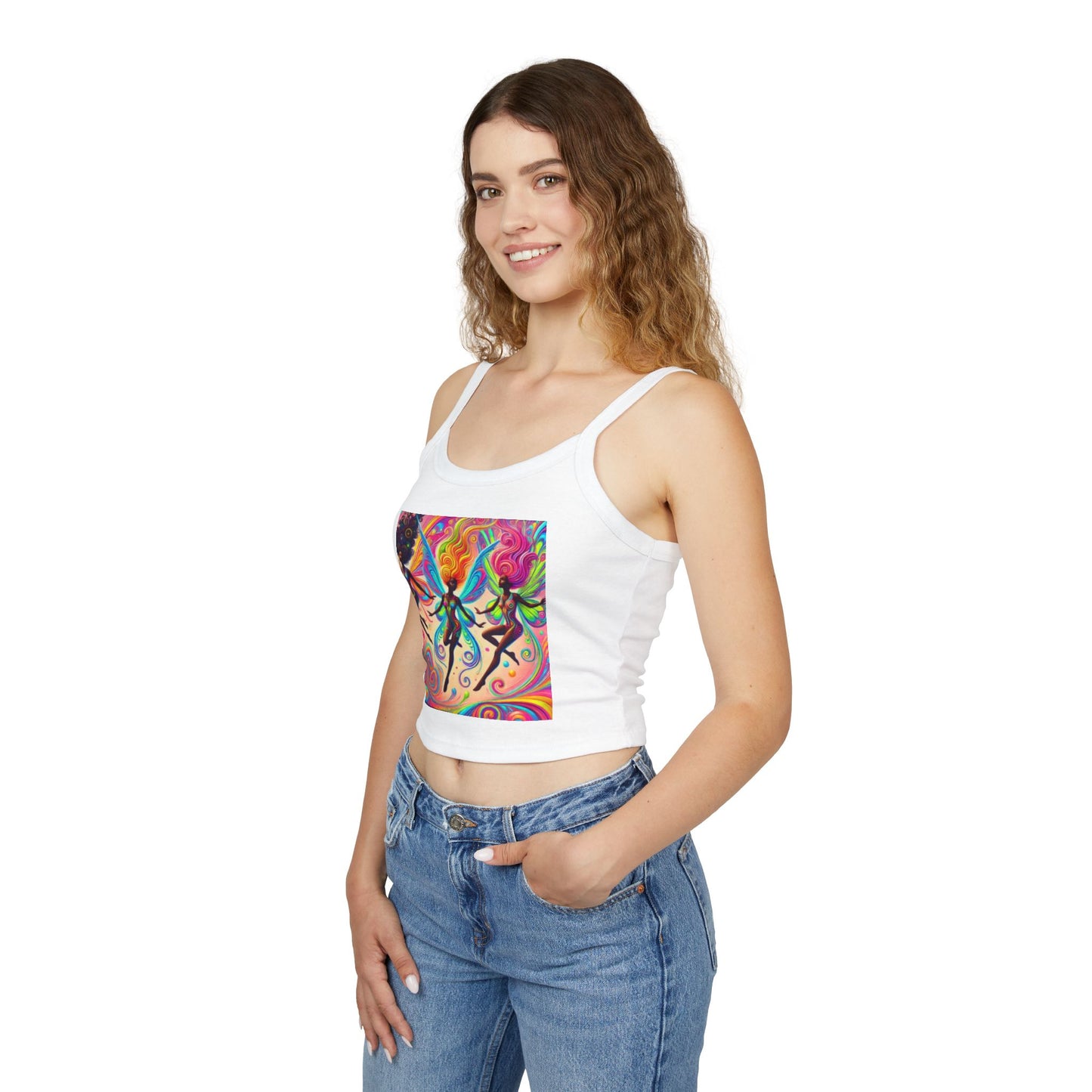 Colorful Bohemian Women's Spaghetti Strap Tank Top - Perfect for Festivals & Summer Vibes