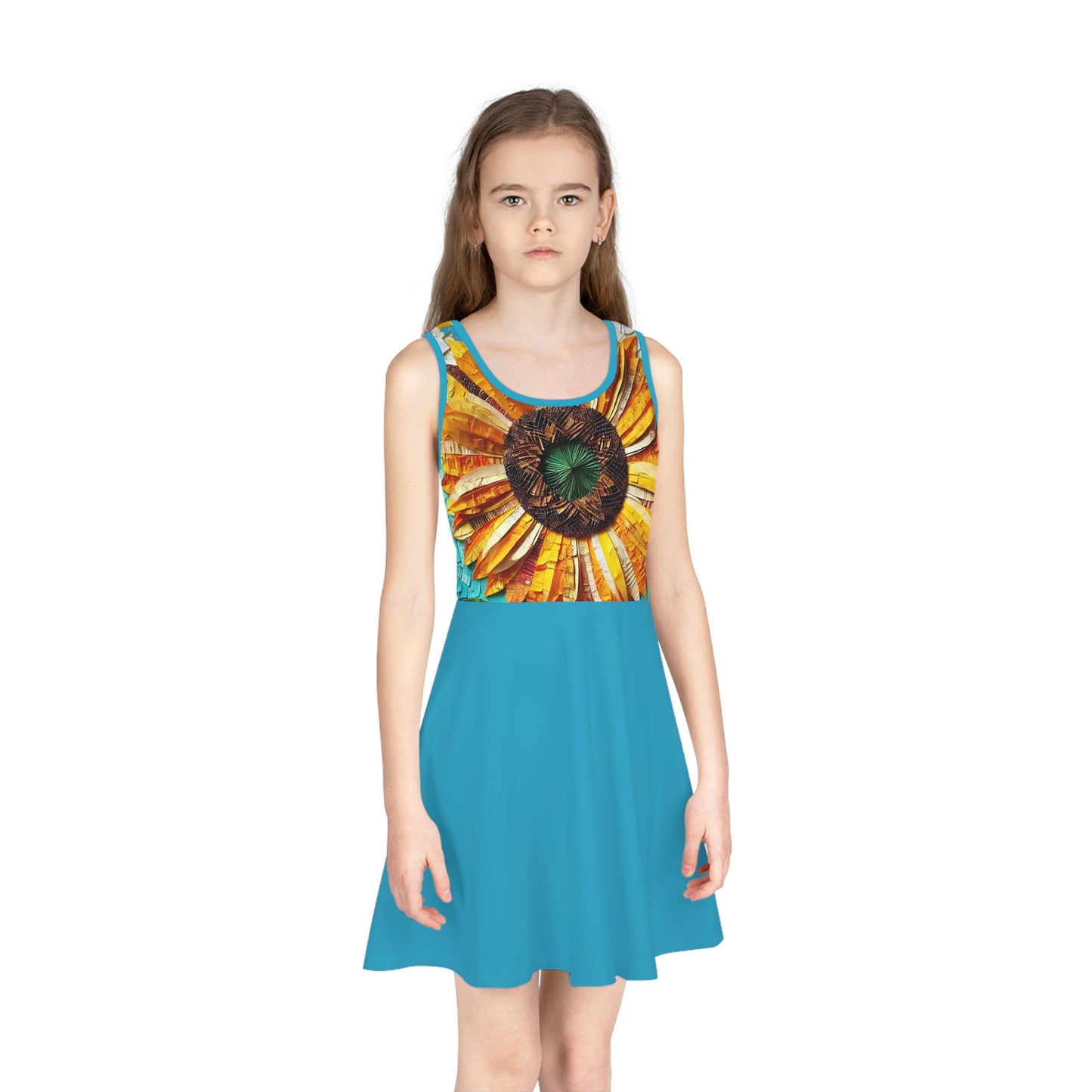 Girls' Sleeveless Sundress (AOP)