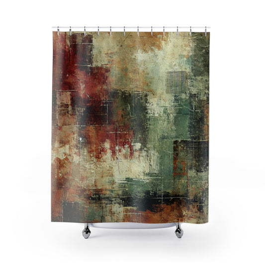 Abstract Art Shower Curtain - Modern Artistic Décor for Your Bathroom