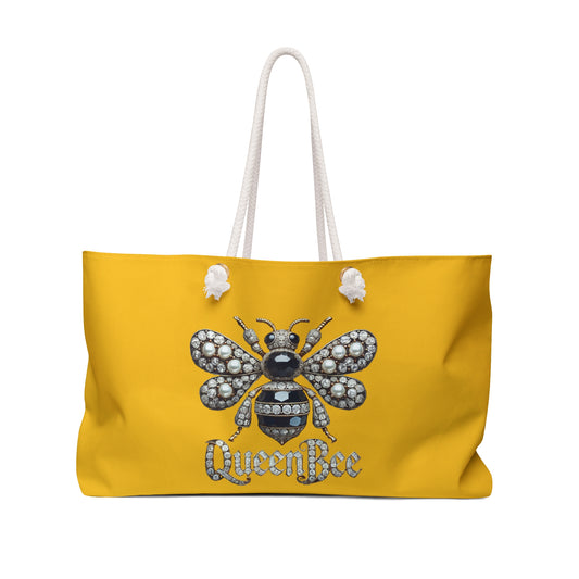 Queen Bee Weekend Bag - Stylish Red Tote for Travel and Errands
