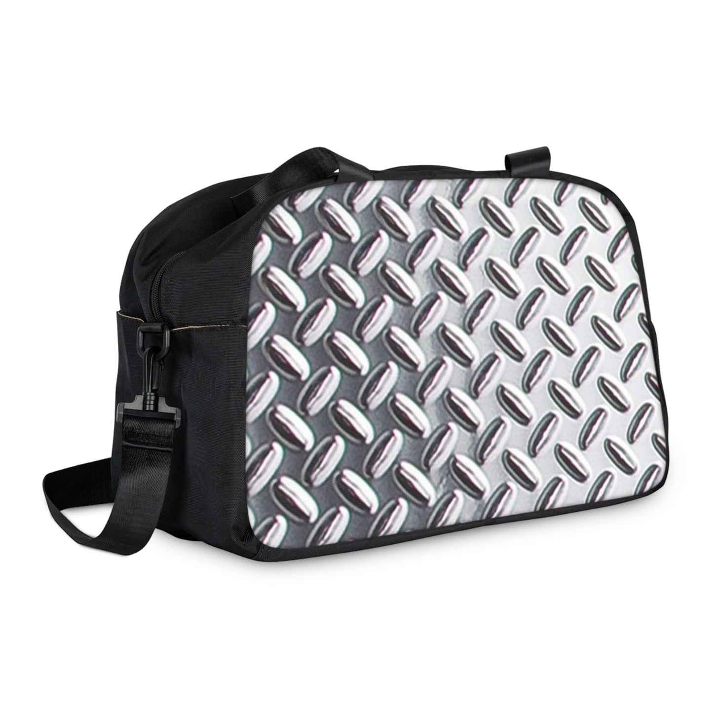 Durable Fitness Handbag with Stylish Metallic Design