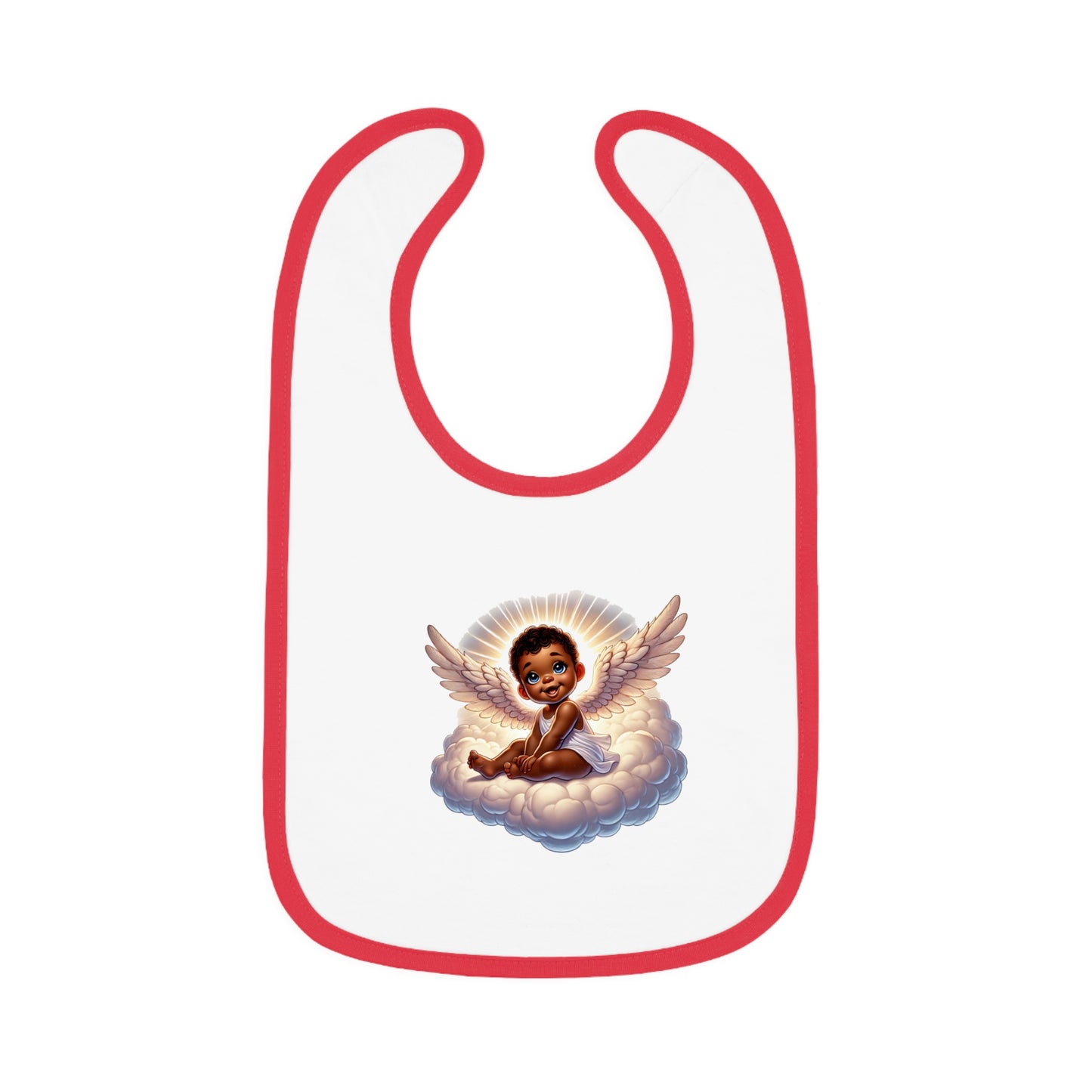 Baby Contrast Trim Jersey Bib