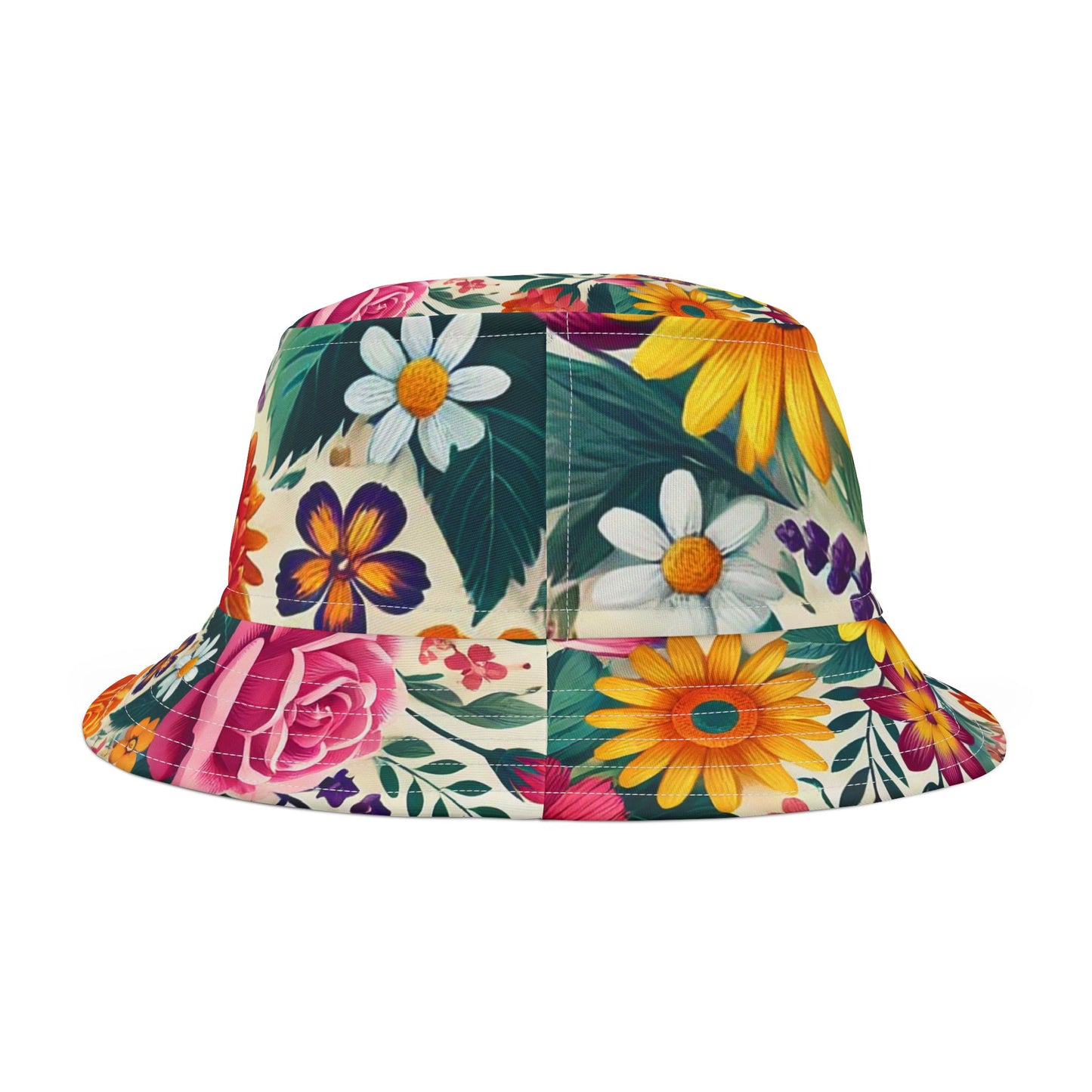 Vibrant Floral Bucket Hat - Perfect for Summer Festivals and Outdoor Fun