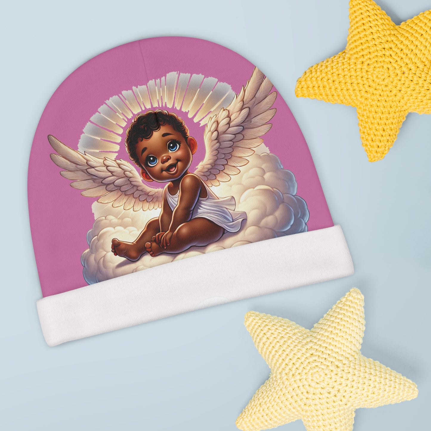 Adorable Angel Baby Beanie - Infant Knit Cap for Newborns