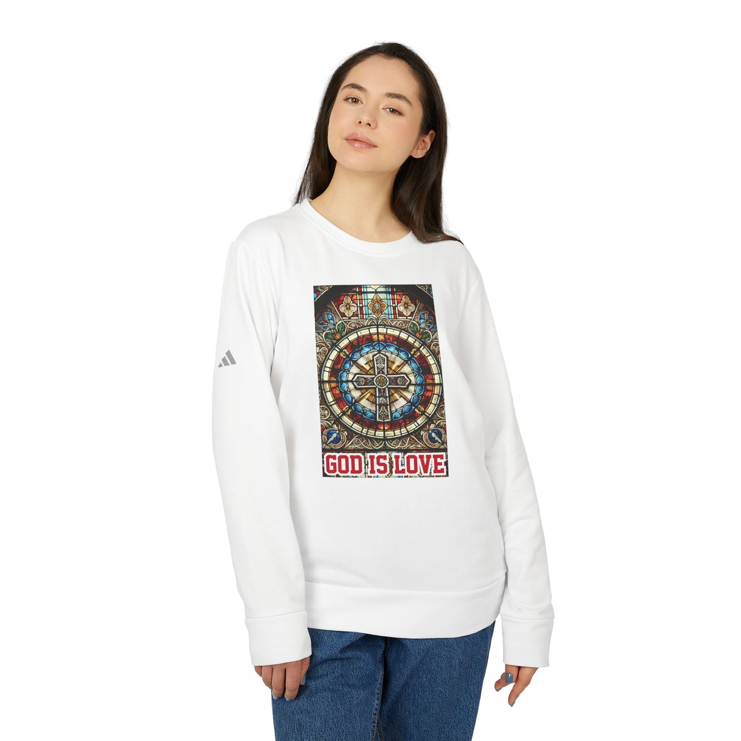 Adidas Unisex Fleece Crewneck Sweatshirt