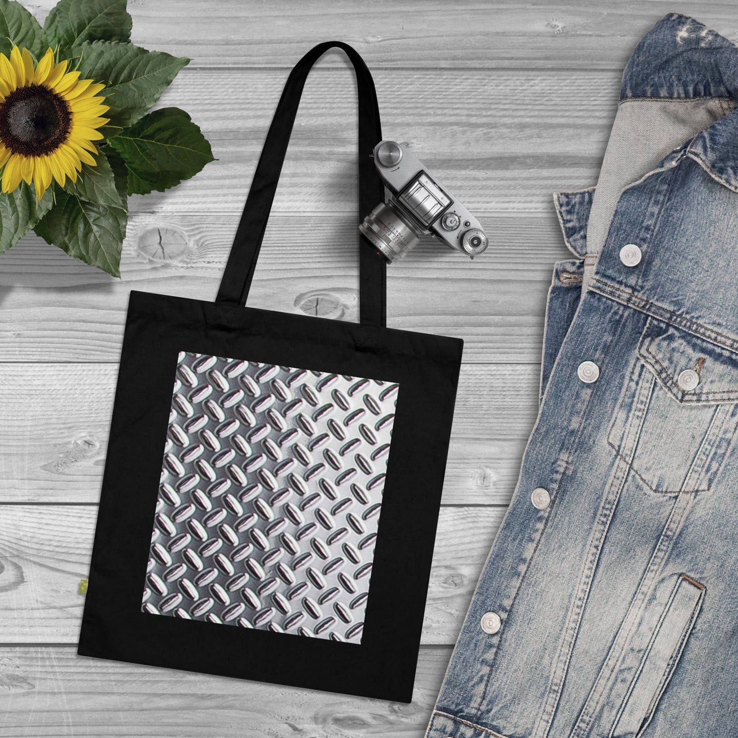 Cool Metallic Pattern Organic Cotton Tote Bag | Stylish & Sustainable