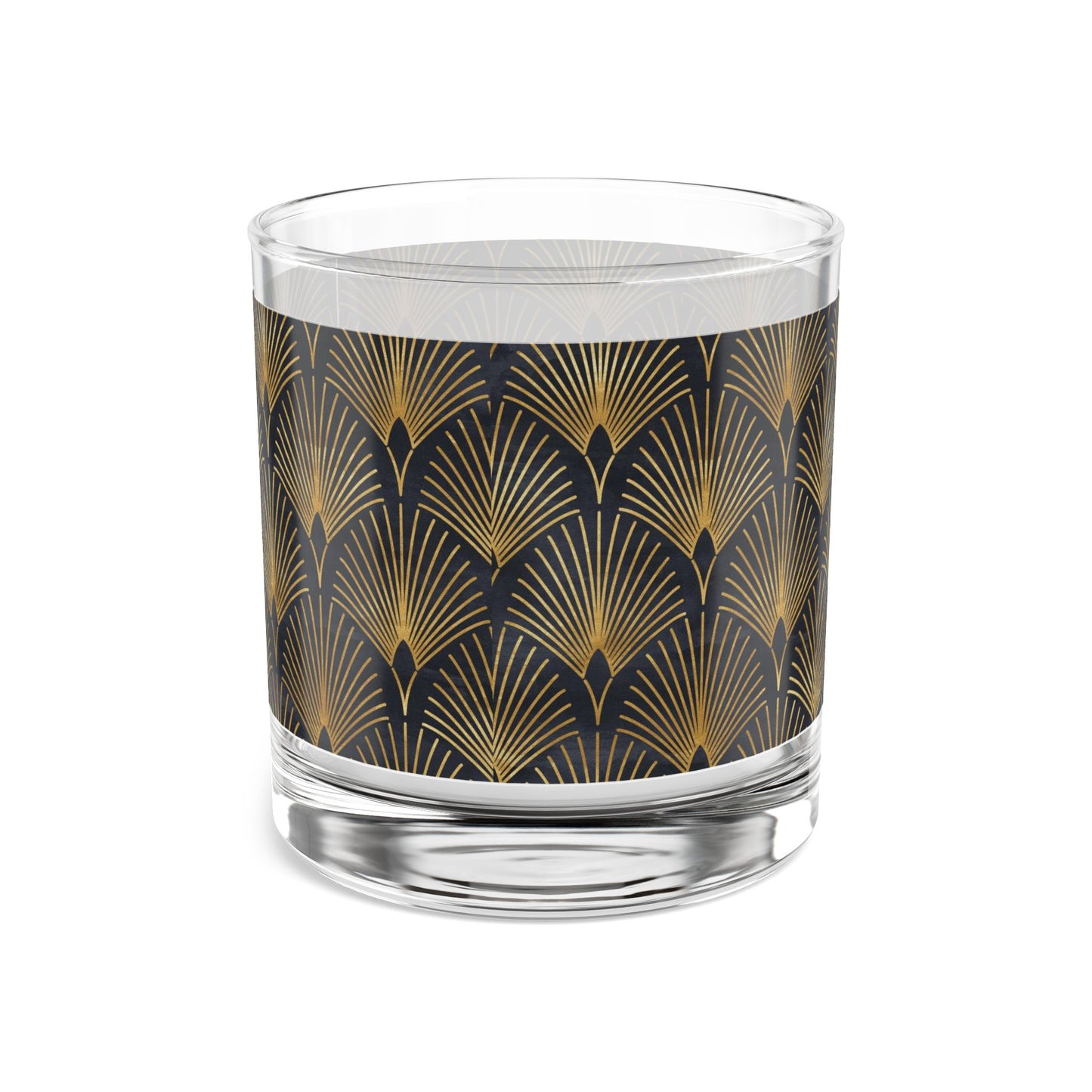 Elegant Gold Art Deco Rocks Glass - 10oz | Perfect for Celebrations & Gifting