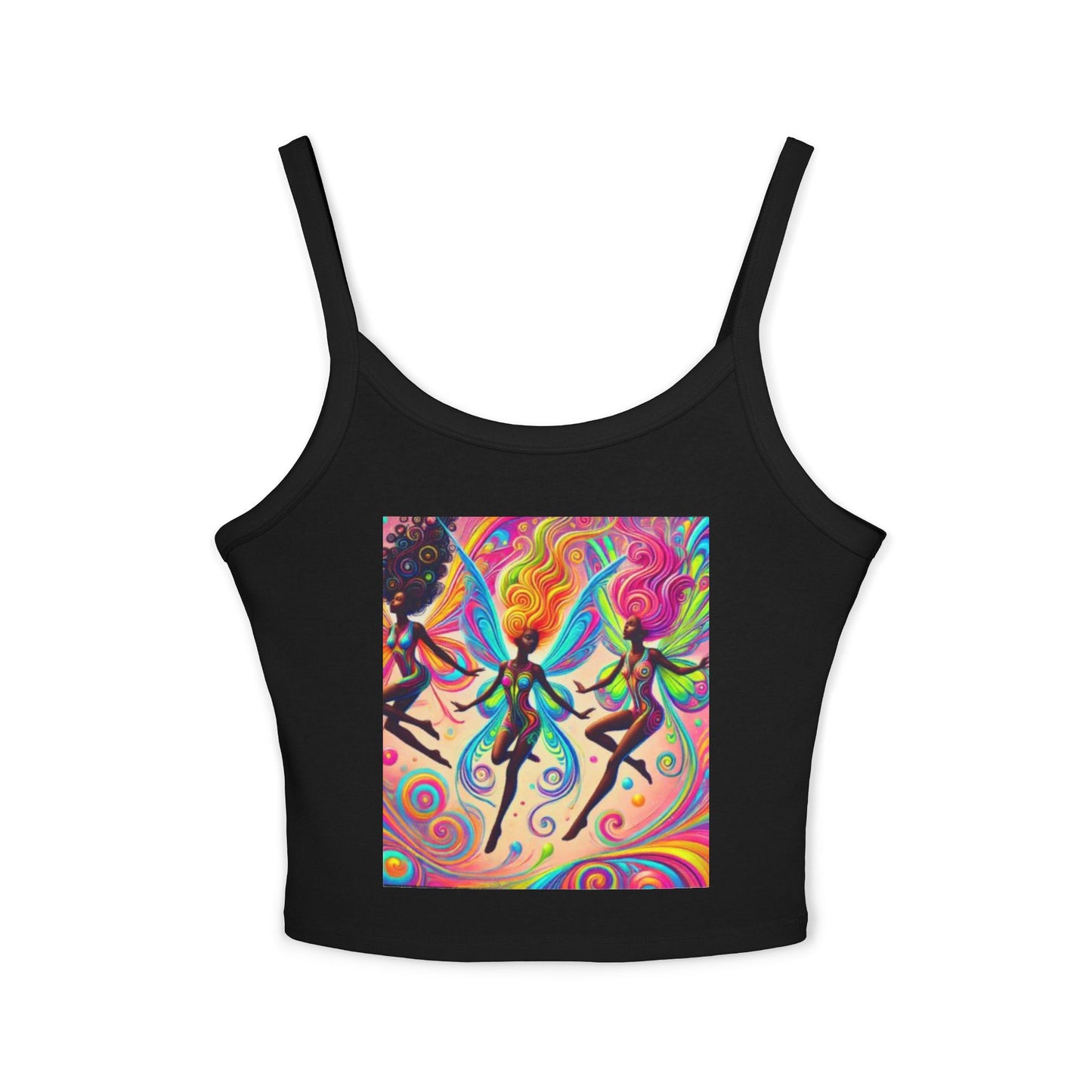 Colorful Bohemian Women's Spaghetti Strap Tank Top - Perfect for Festivals & Summer Vibes