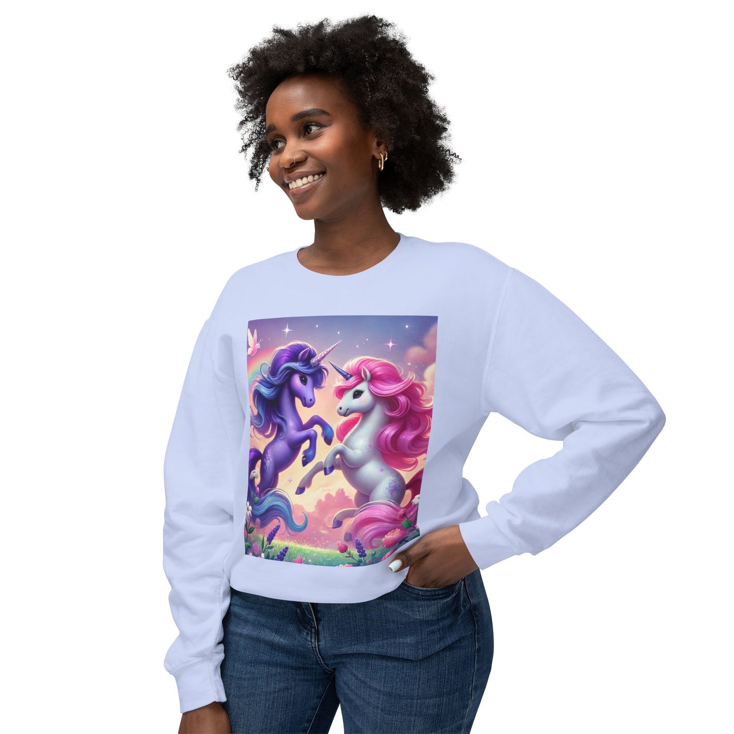 Fairytale Unicorn Crewneck Sweatshirt - Cozy and Colorful