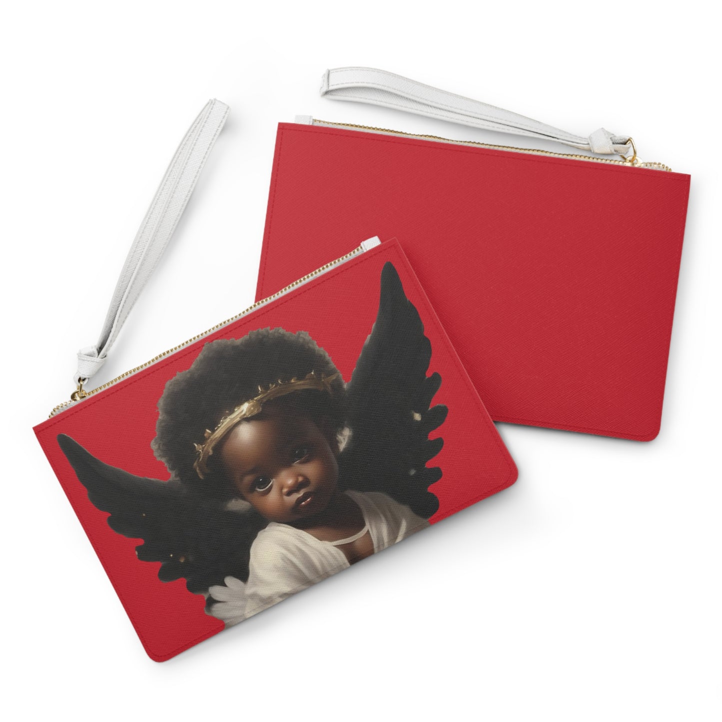 Angel Wings Clutch Bag - Elegant Red Design for Fashion-forward Individuals