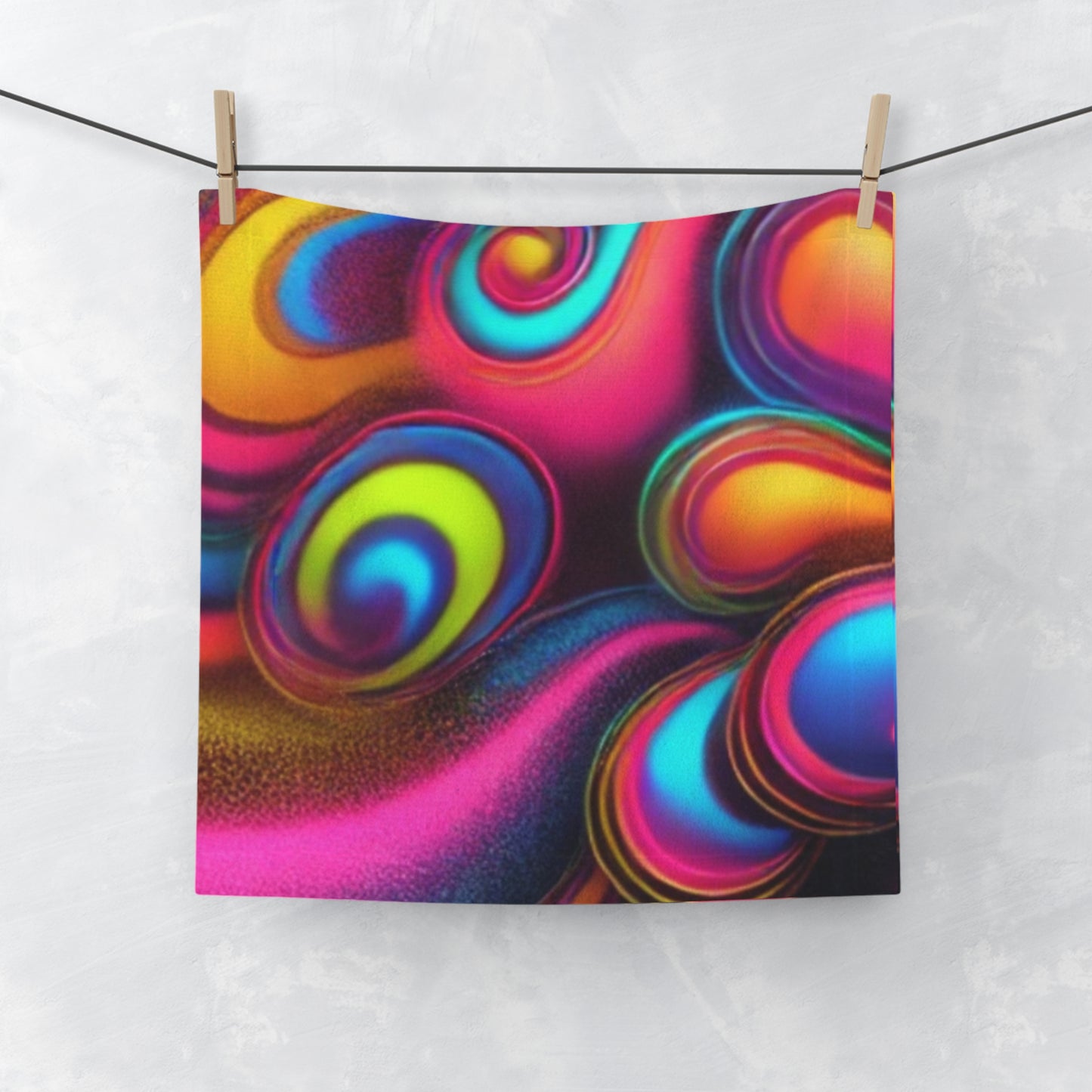 Colorful Abstract Face Towel - Soft and Vibrant for Everyday Use