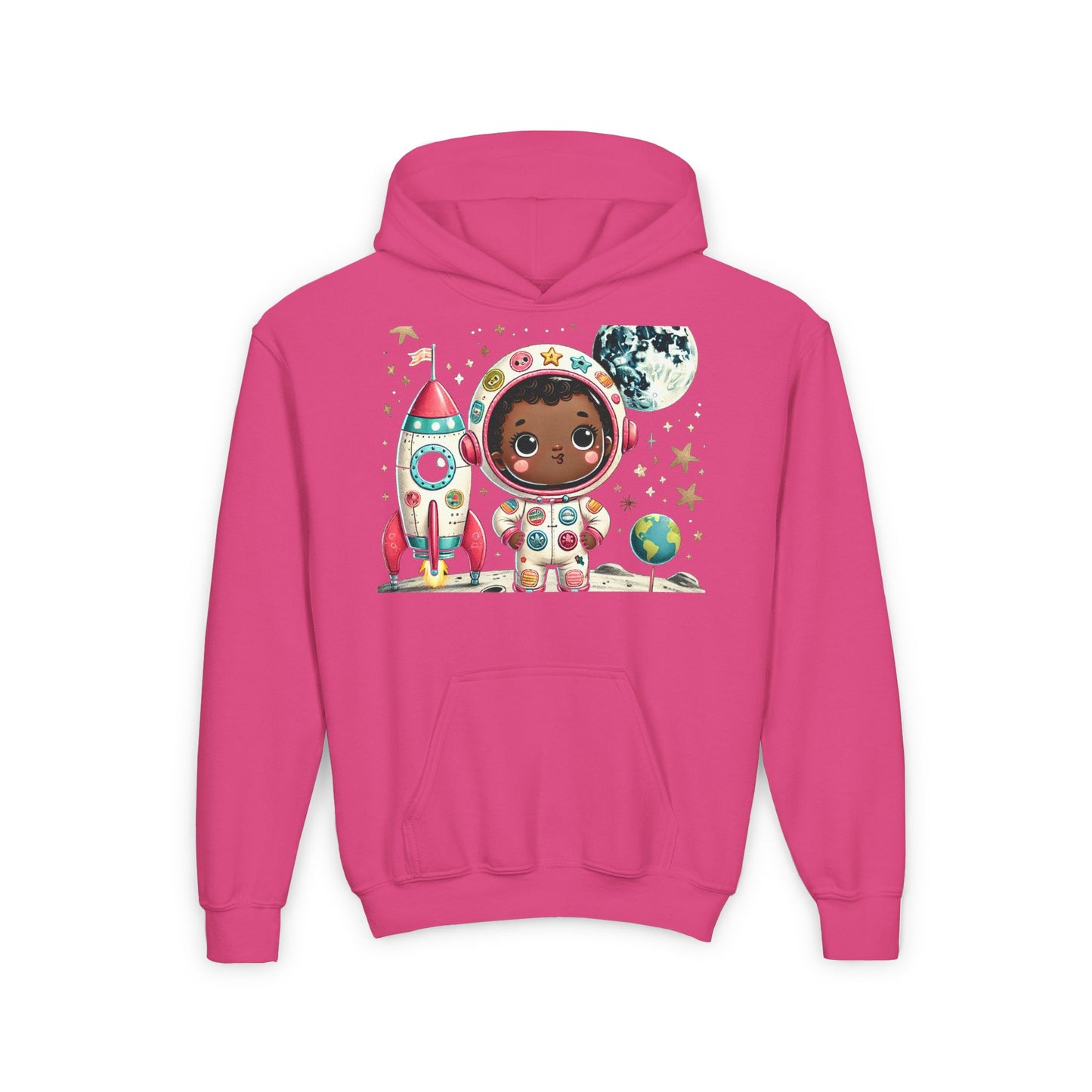 Youth Astronaut Adventure Hoodie - Fun Space Design