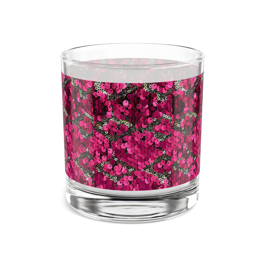 Sparkling Sequin Rocks Glass - 10oz Party Drinkware