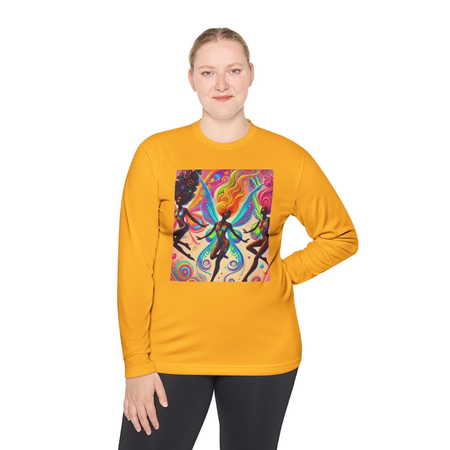 Colorful Dance Art Unisex Lightweight Long Sleeve Tee - Perfect for Festivals & Celebrations