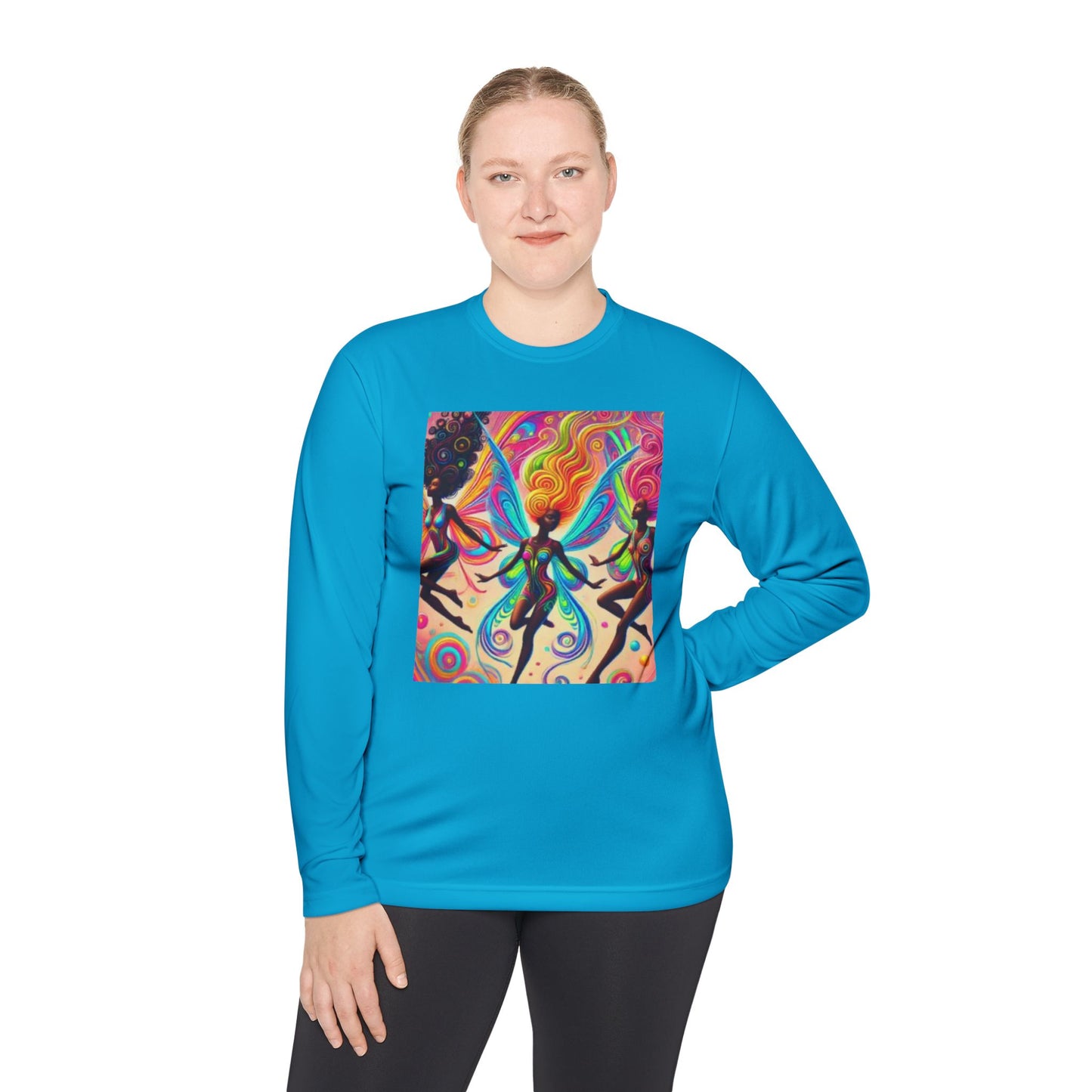 Colorful Dance Art Unisex Lightweight Long Sleeve Tee - Perfect for Festivals & Celebrations