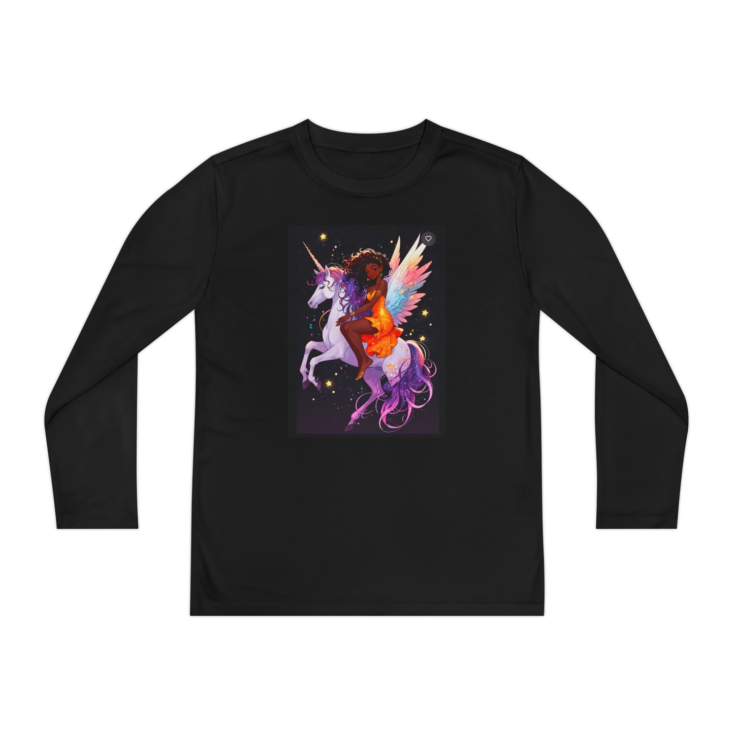 Magical Unicorn Youth Long Sleeve Tee - Vibrant Fantasy Design for Kids