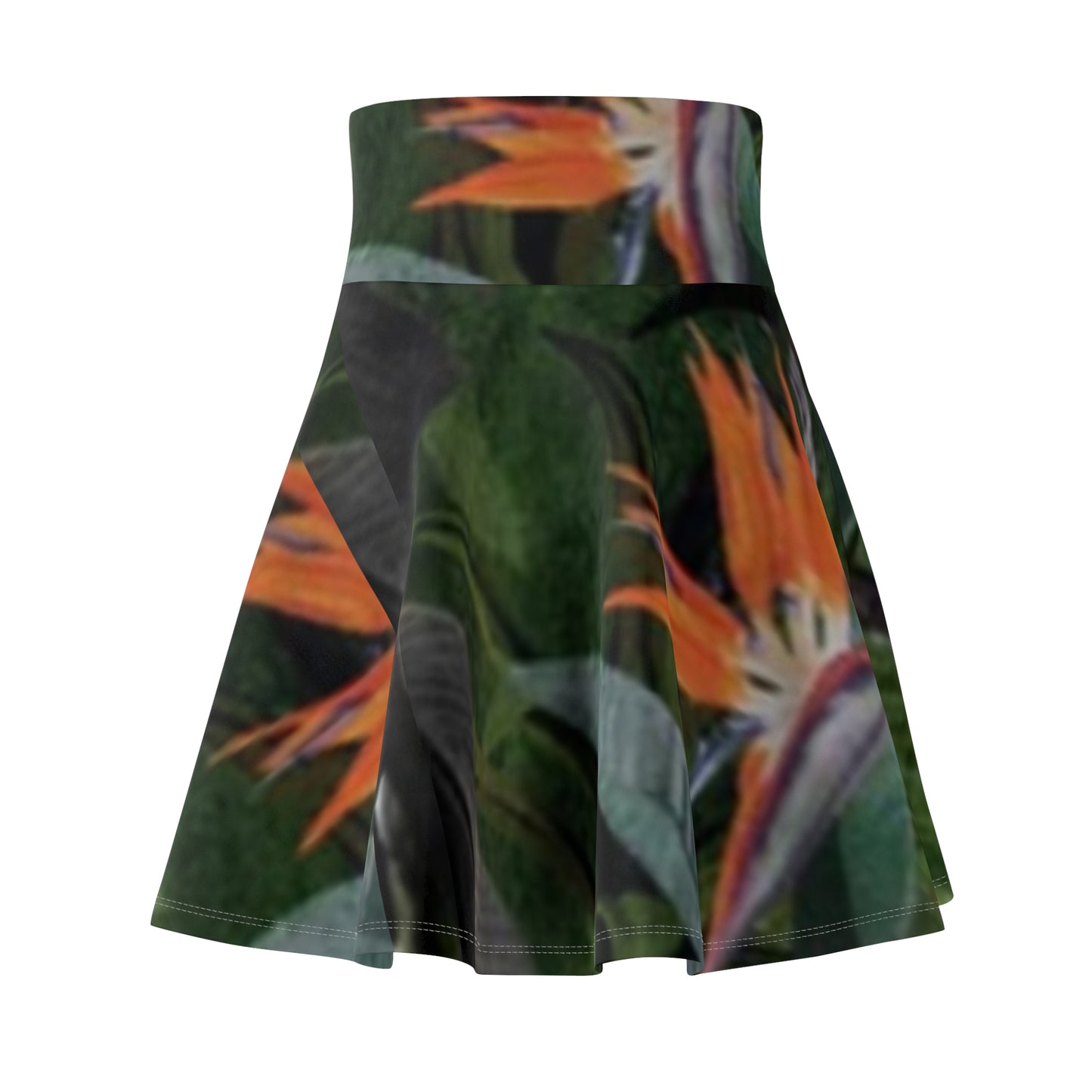 Tropical Floral Women's Skater Skirt - Perfect for Summer Parties & Outdoor Events