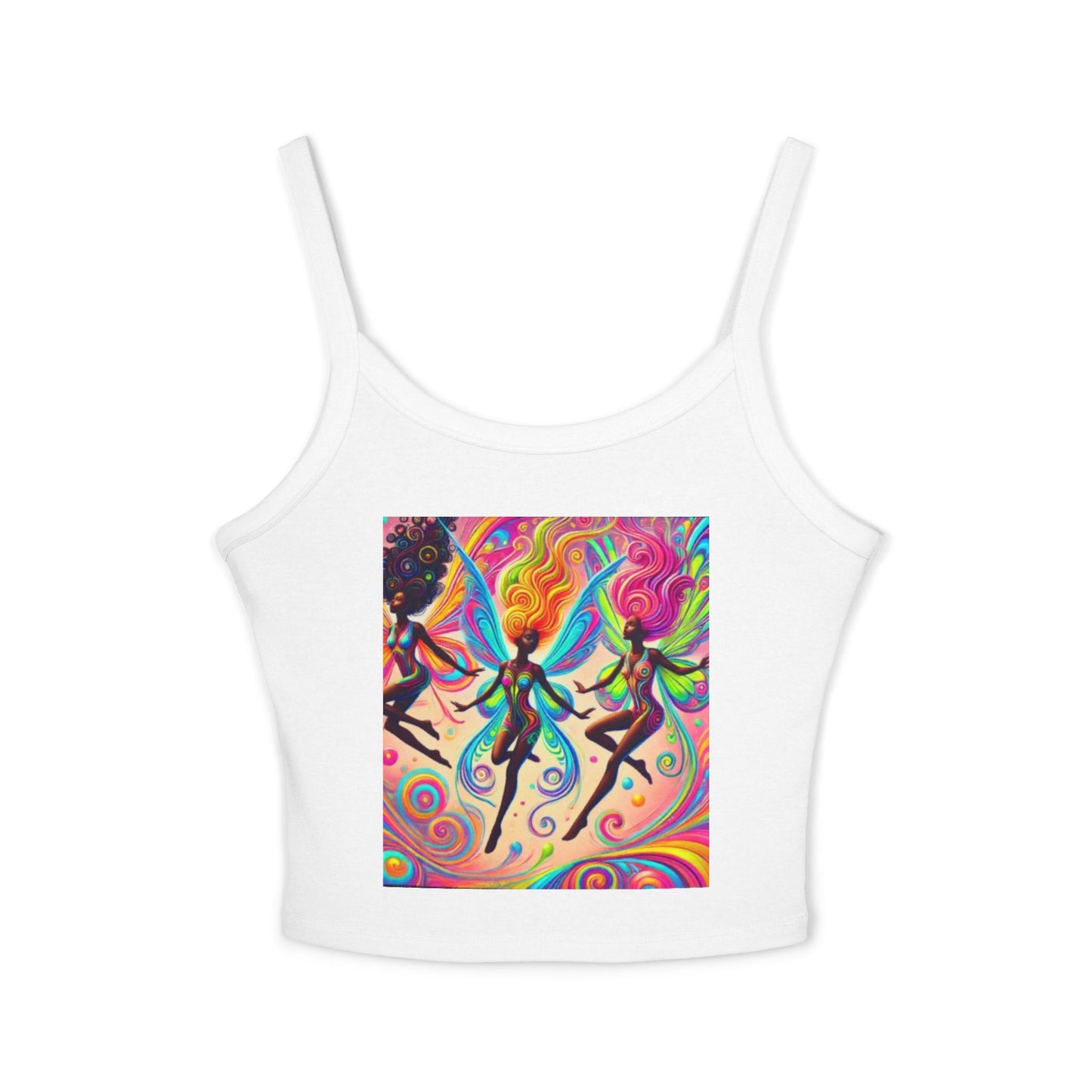 Colorful Bohemian Women's Spaghetti Strap Tank Top - Perfect for Festivals & Summer Vibes