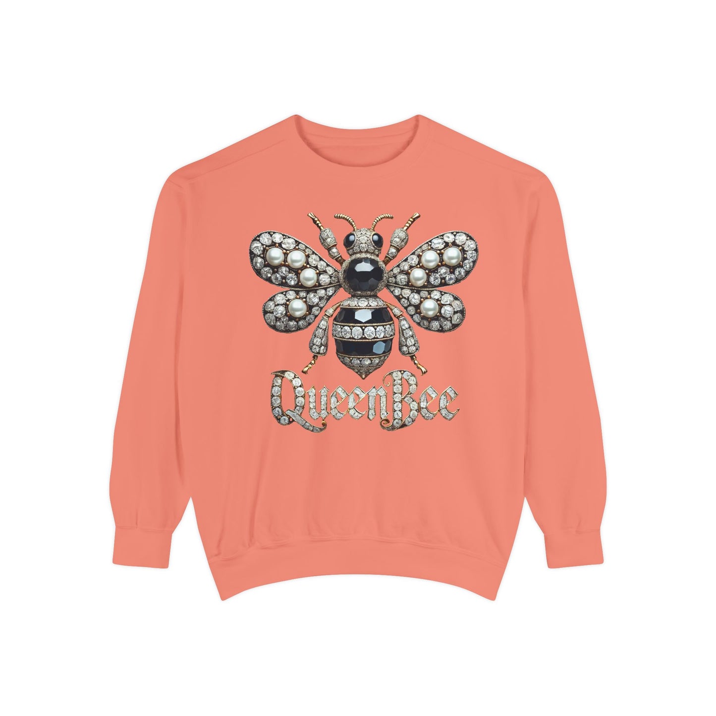 Artistic Garment-Dyed Unisex Sweatshirt - Abstract Ocean Design