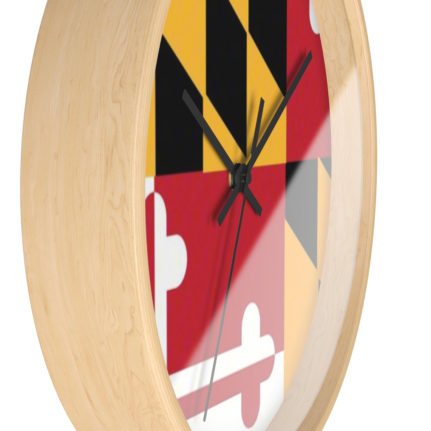 Maryland Flag Wall Clock - Vibrant Timepiece for Home Decor and Gift