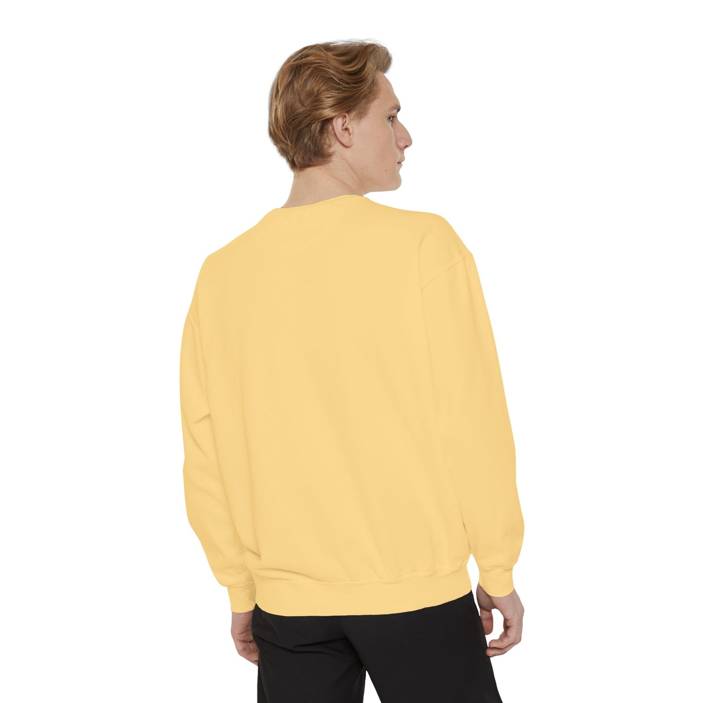 Colorful Stained Glass Flower Sweatshirt - Unisex Garment-Dyed Pullover