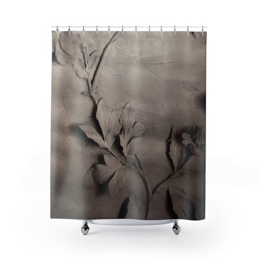 Elegant Floral Shower Curtain - Vintage Art Design for Serene Bathrooms
