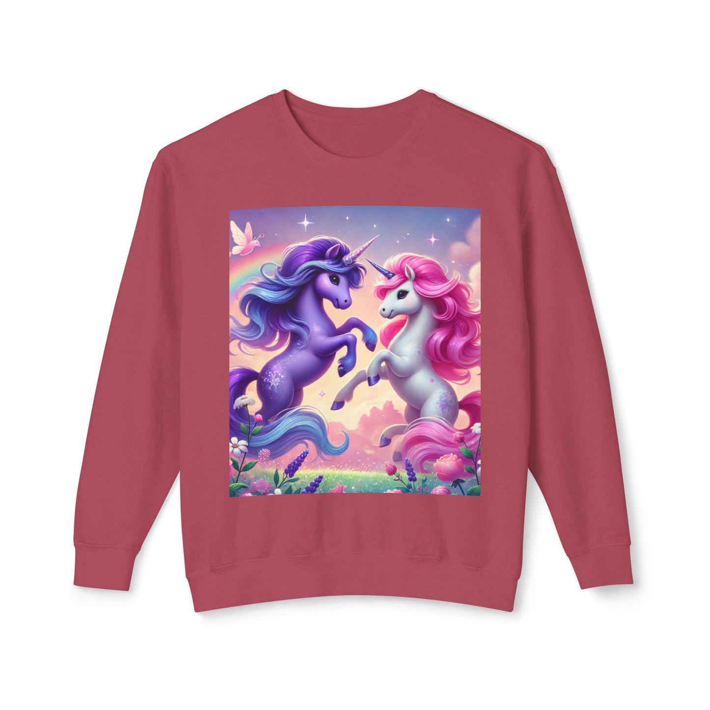 Fairytale Unicorn Crewneck Sweatshirt - Cozy and Colorful
