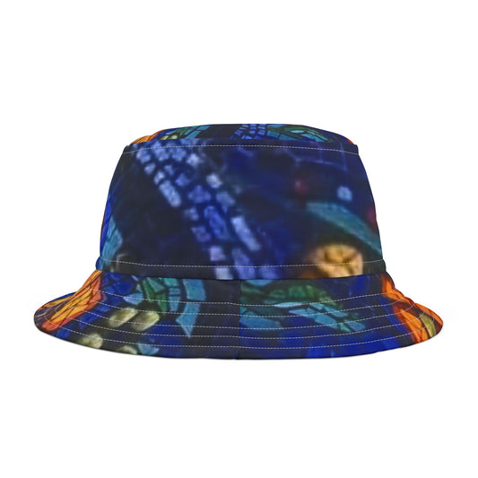 Colorful Tropical Print Bucket Hat for Summer Adventures