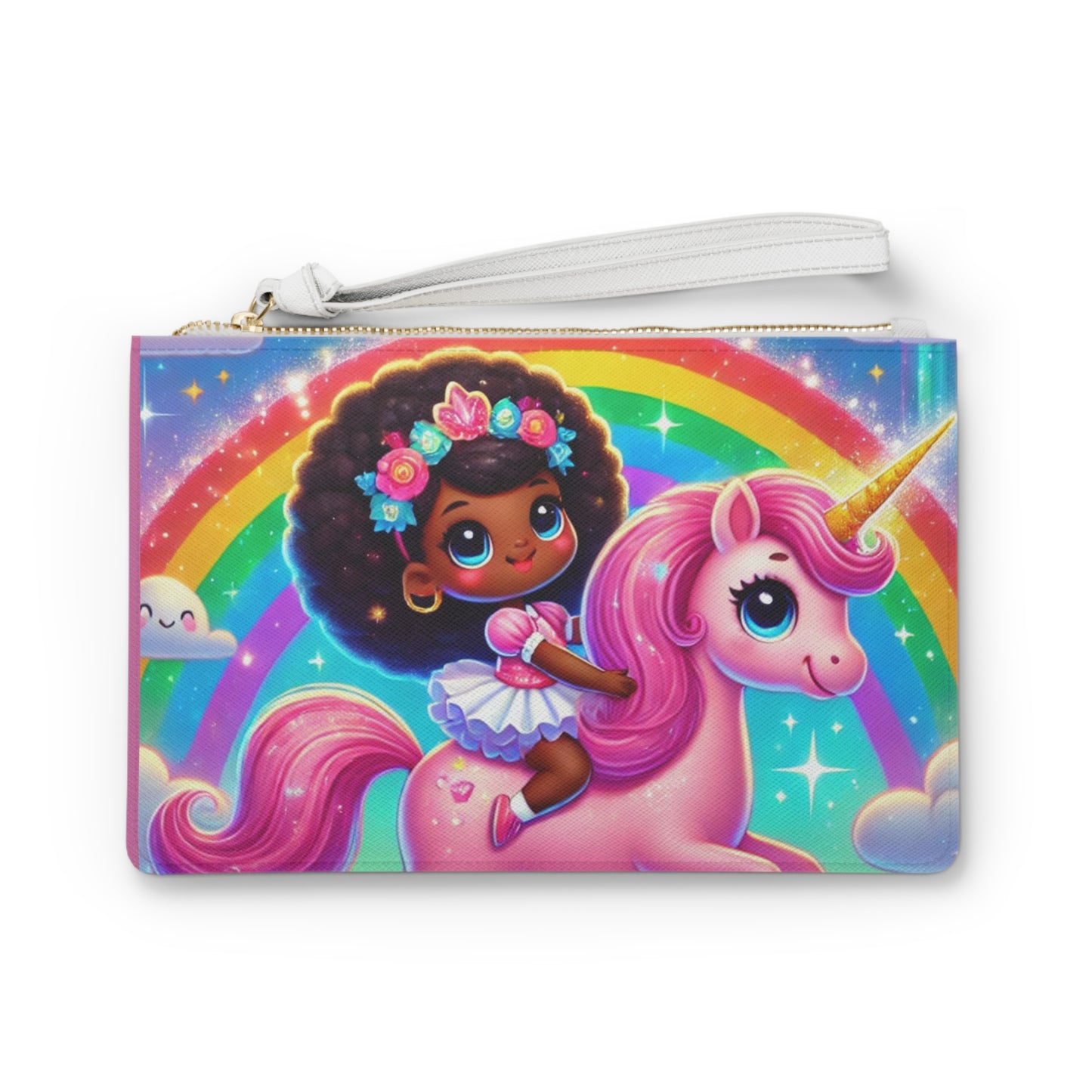 Rainbow Unicorn Clutch Bag | Cute Fantasy Tote for Kids & Adults